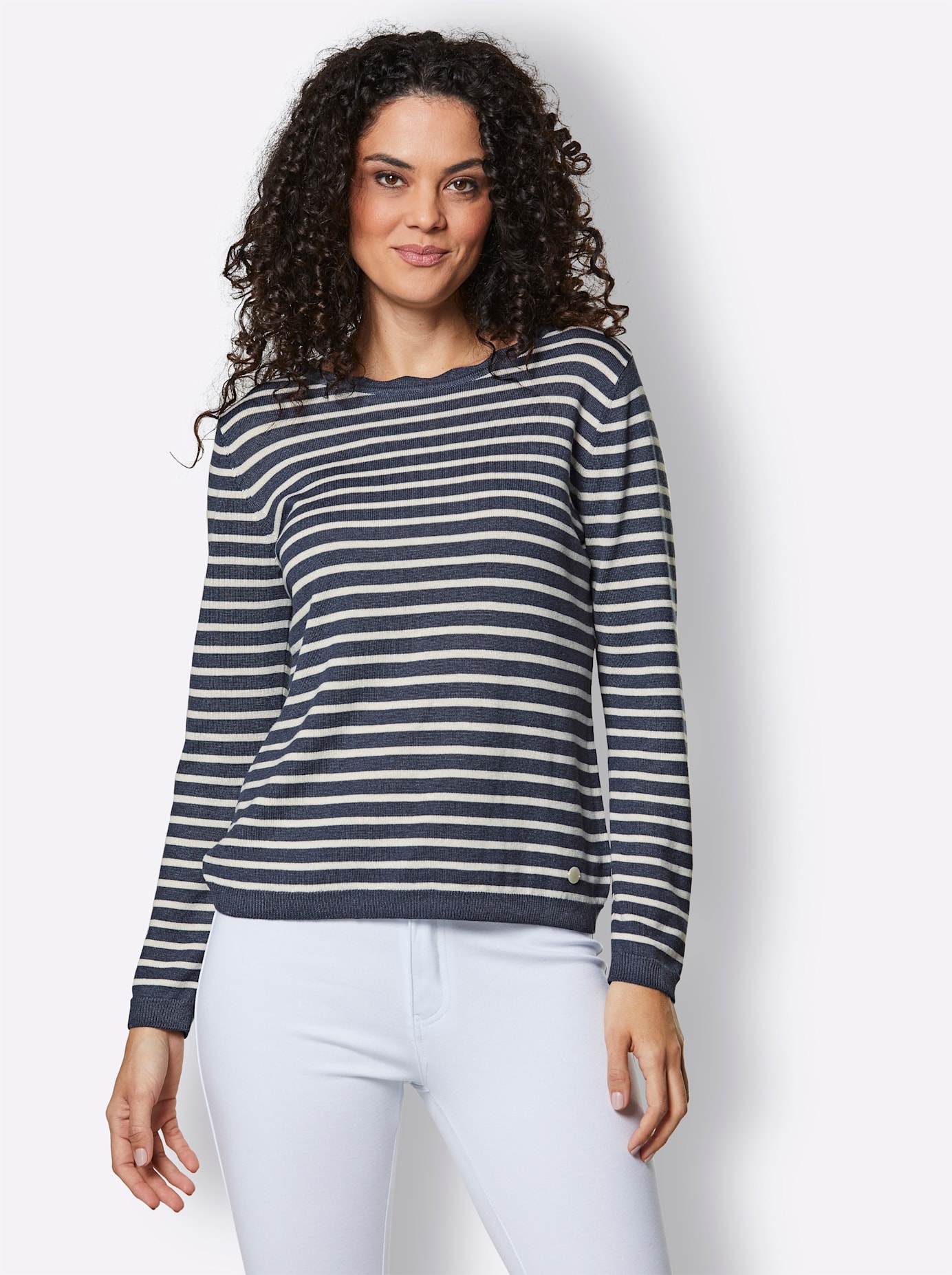 CREATION L PREMIUM Pull en tricot »Viskose-Merino-Pullover«