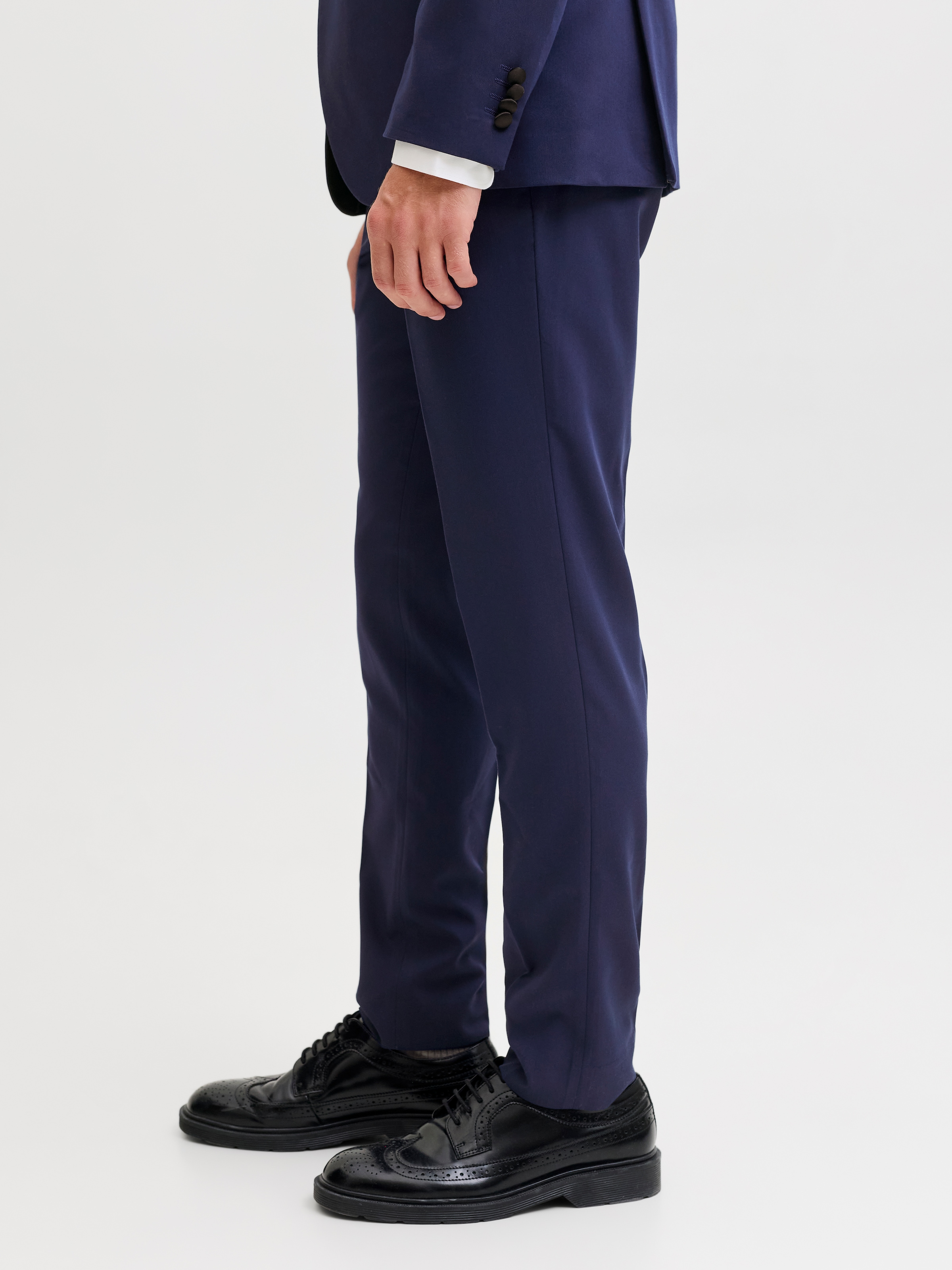 Jack & Jones Anzughose »JPRFRANCO  Hose mit schmalem Bein und cleanem Look«  meliert, modisch, slim fit, Kunstfaser