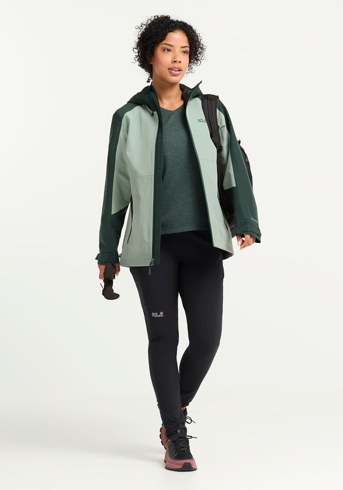 Jack Wolfskin Funktionsjacke »WILDBOUND 2L JKT W« Wasserdicht, atmungsaktiv, Übergangsjacke