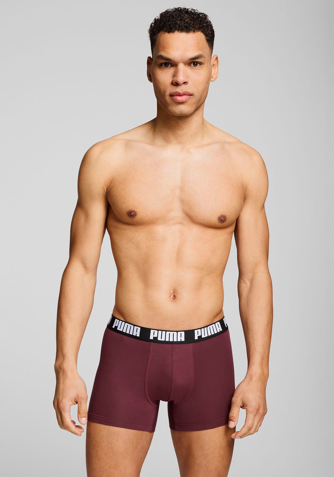 PUMA Boxershorts »PUMA MEN LOGO PRINT BOXERS 2P« 2er Pack,  elastischer Logobund, ohne Eingriff