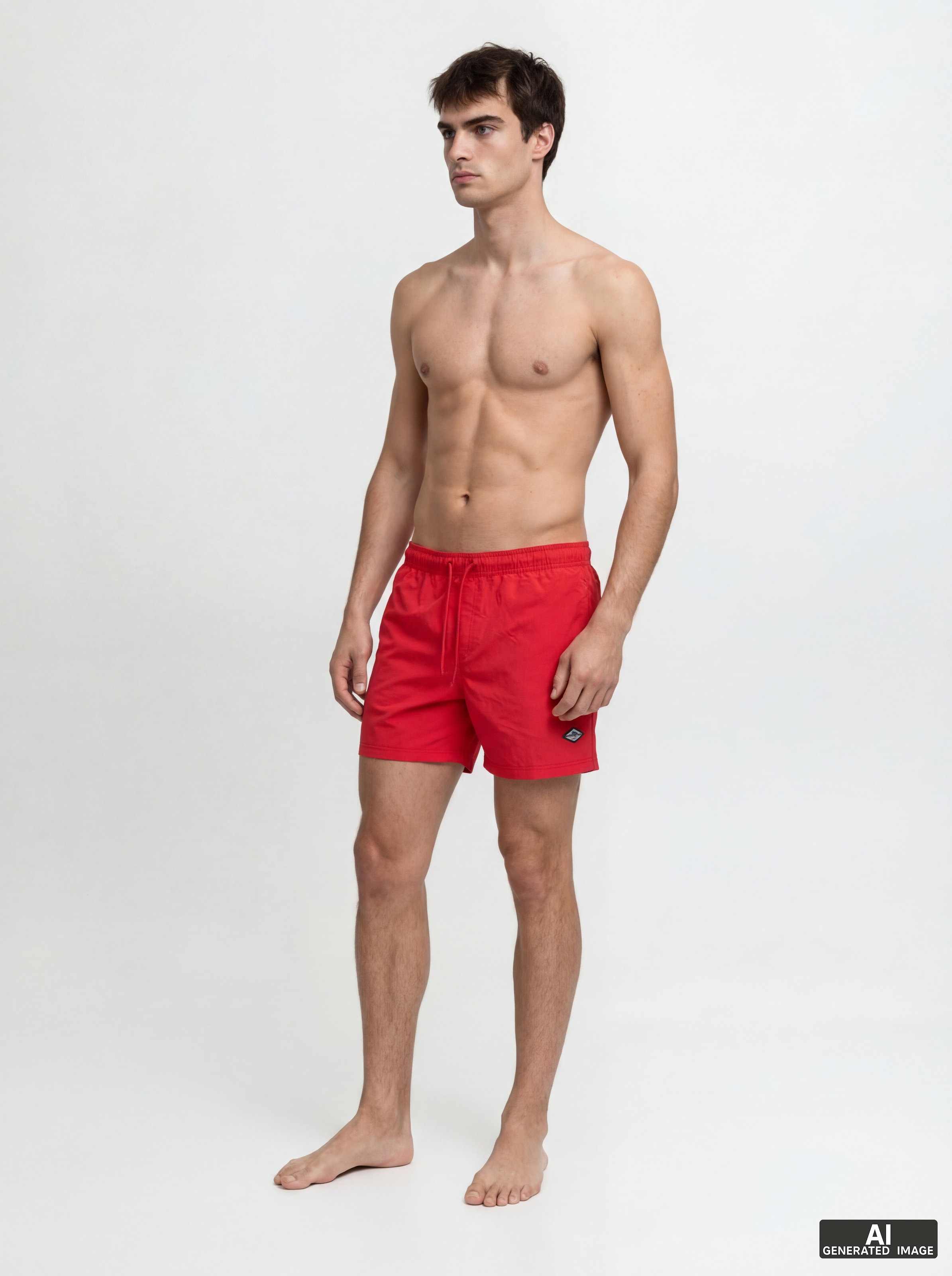Jack & Jones Short de bain »JPSTMAUI TROPIC SOLID SWIM SHORTS SN« fibre synthétique, coupe normale