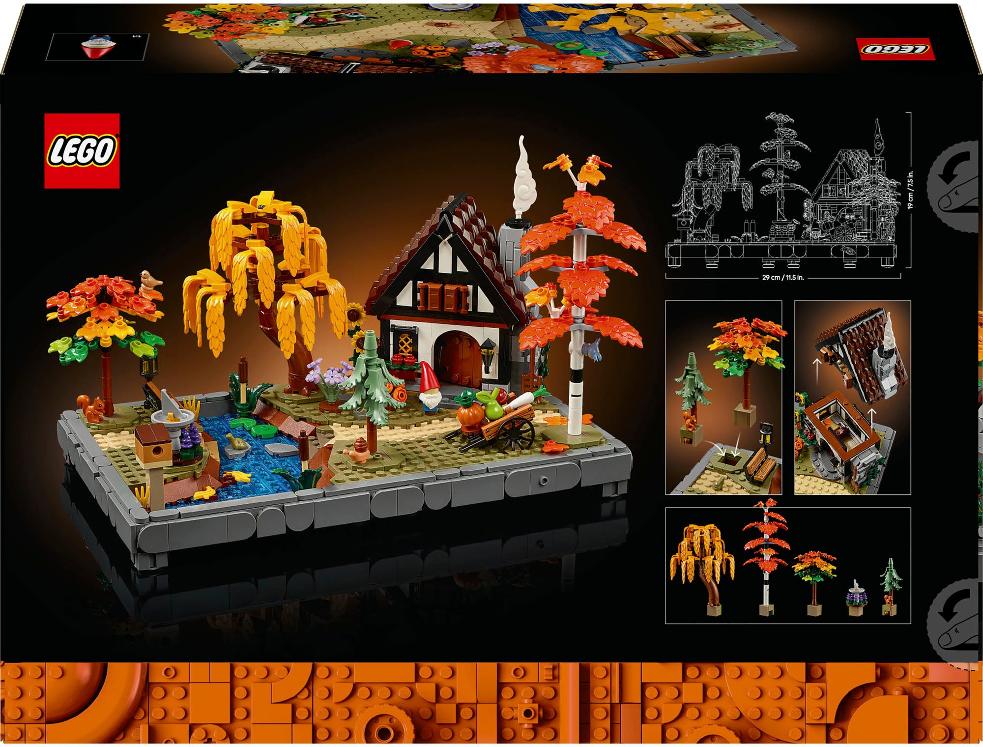 LEGO® Pions de construction »Herbstlicher Landhausgarten (11372), LEGO Icons« Made in Europe