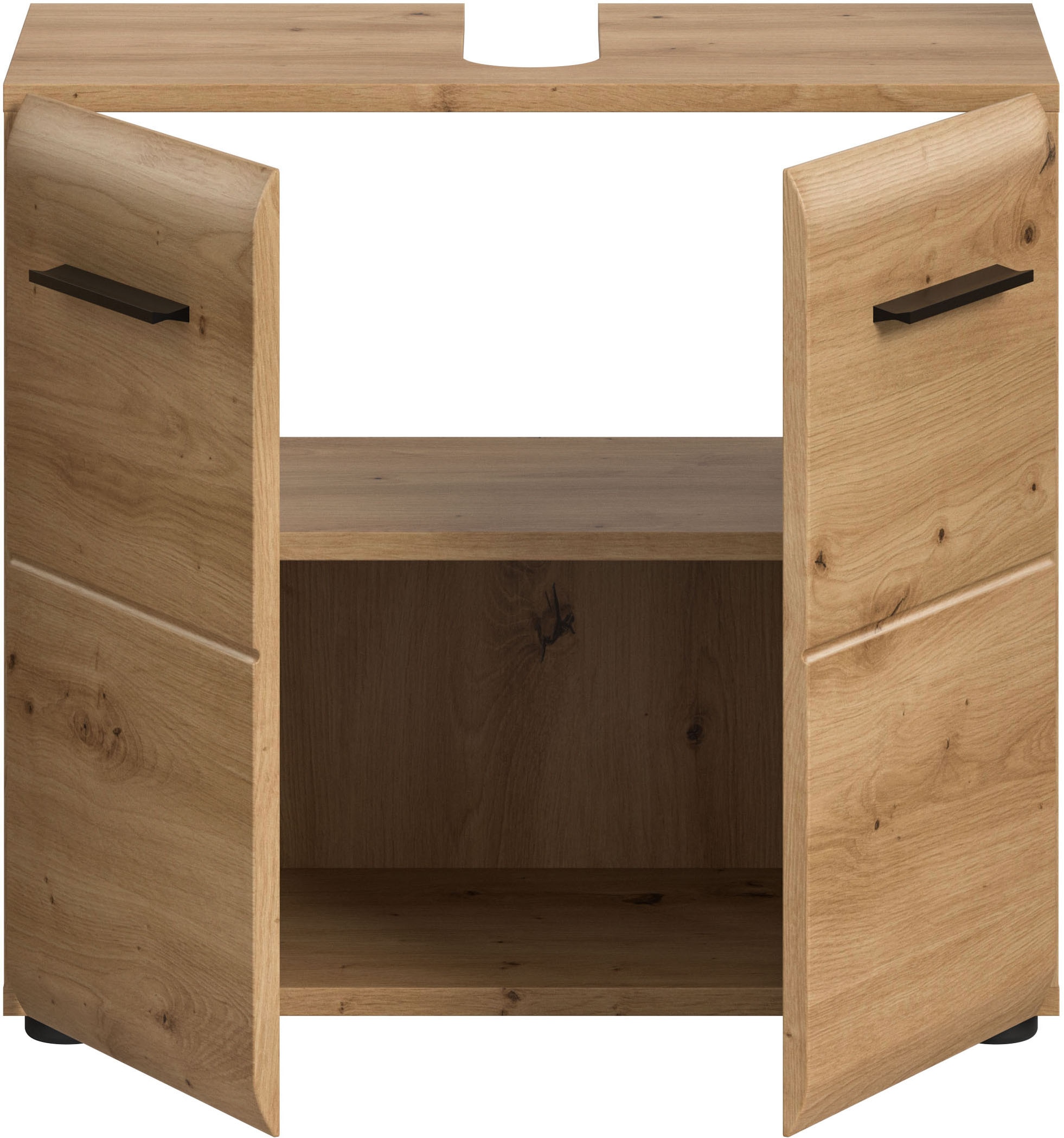 INOSIGN Waschbeckenunterschrank »FLORENZ, TOPSELLER!, Breite 60cm, 1 Einlegeboden, 2 Fächer« TOPSELLER!, 1 Stk. tlg. mit Siphonausschnitt, Badmöbel, Badschrank, Schrank, Kommode, Bad