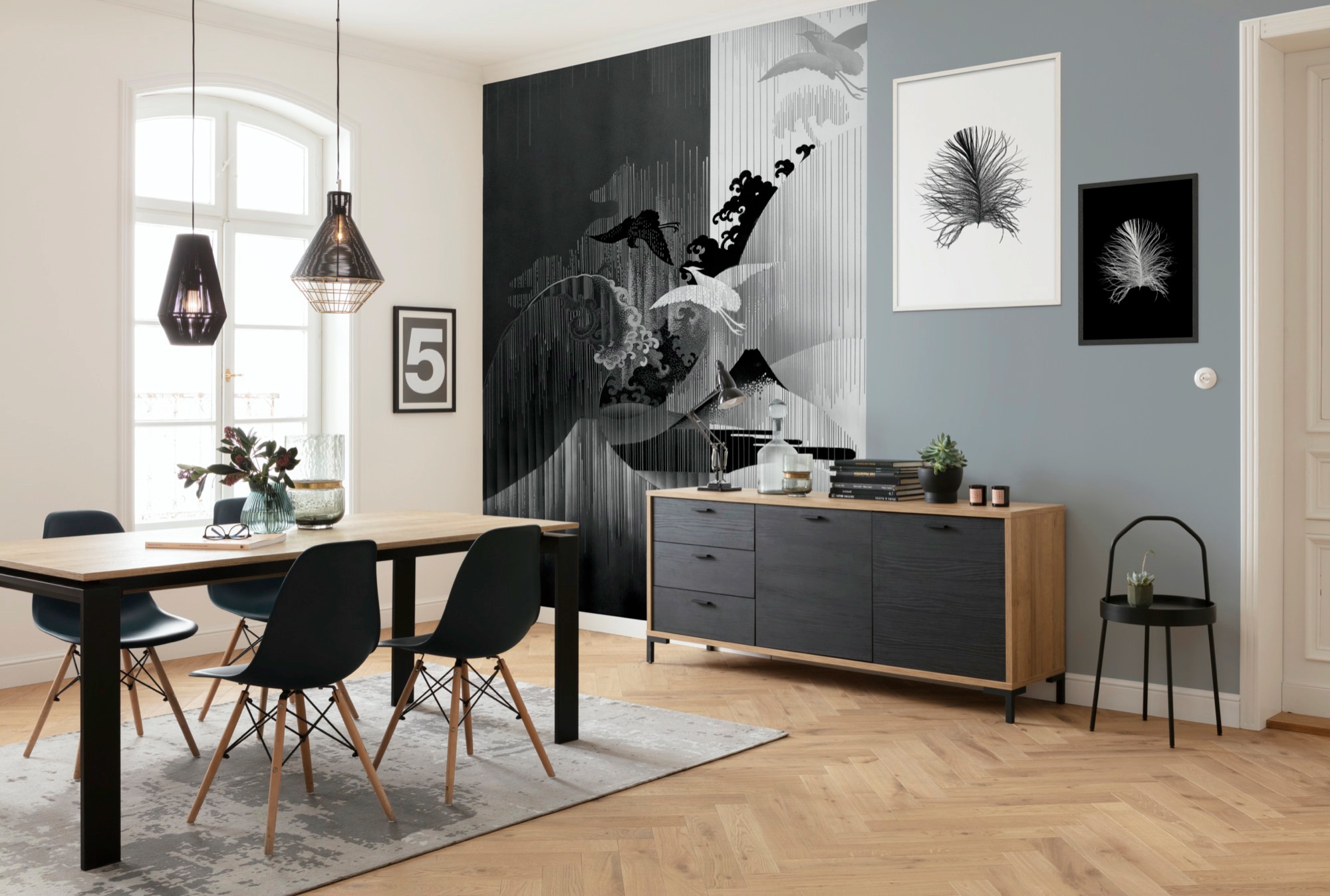 Komar Papier peint intissé »Digitaldruck Vlies -  Yin Yang - Grösse 200 x 280 cm« imprimé Wohnzimmer, Schlafzimmer