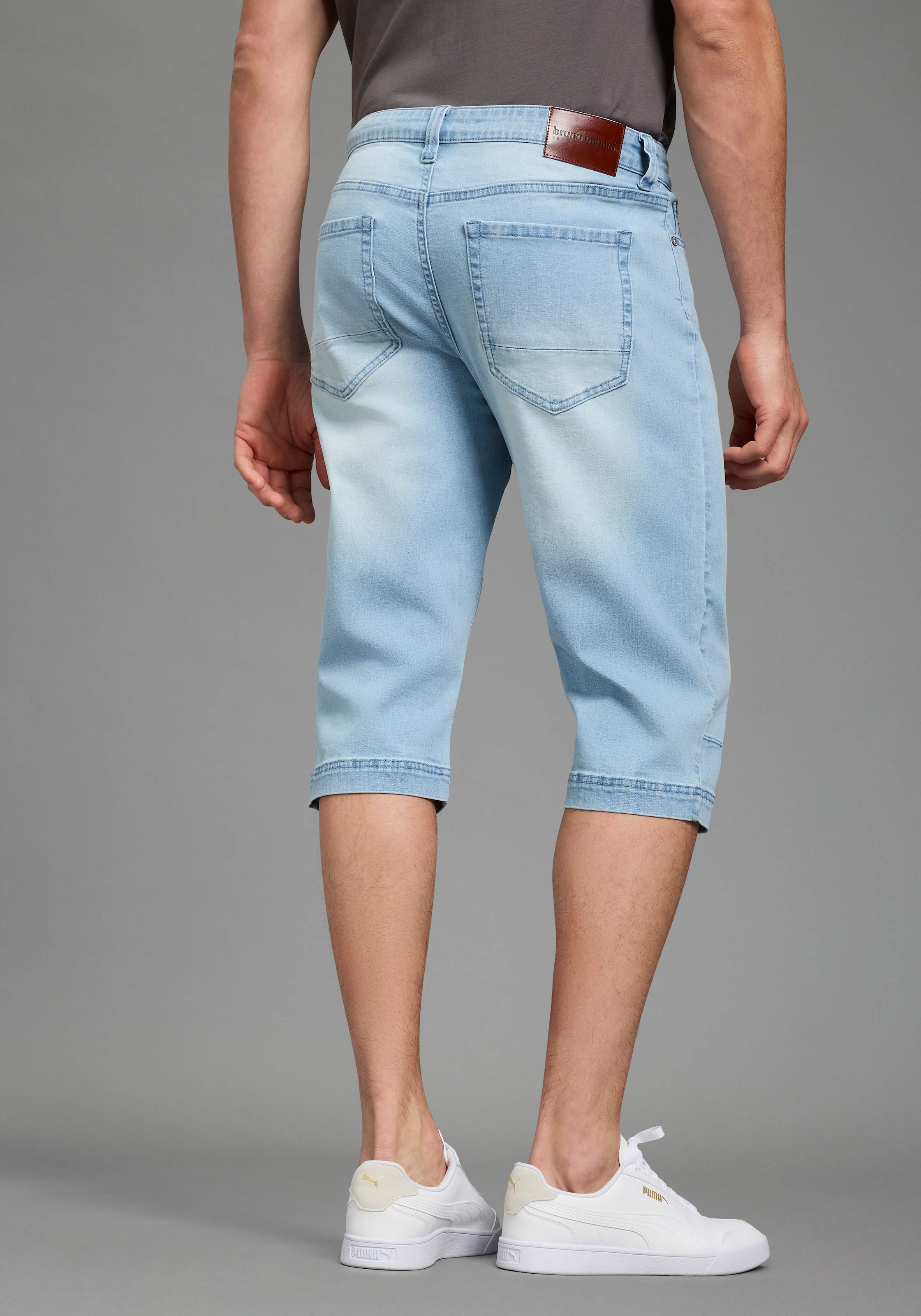Bruno Banani Jeansbermudas »Hutch-Bermuda« Straight-Fit, normale Leibhöhe, aus elastischem Denim-Material