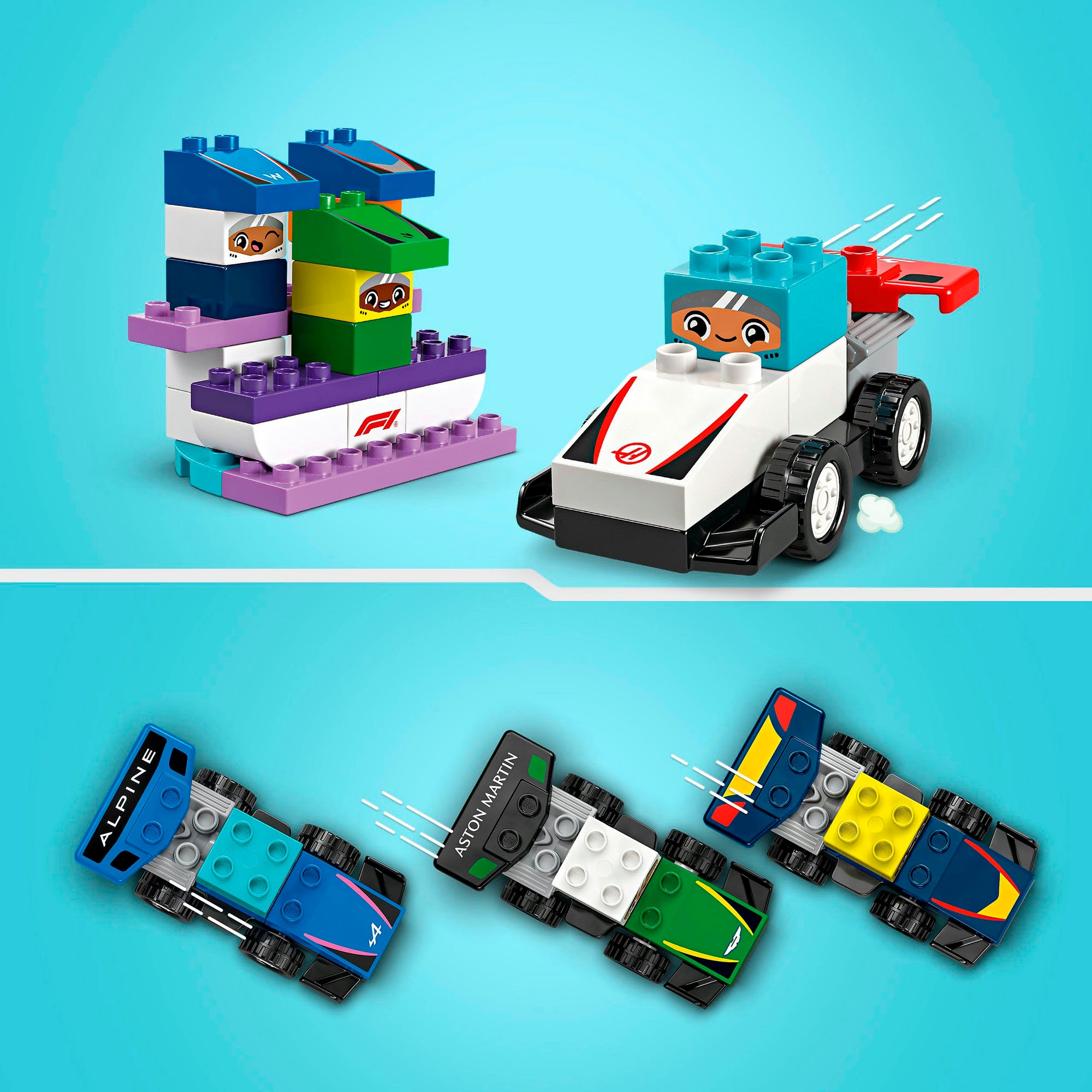 LEGO® Pions de construction »F1® Team Rennautos mit Rennfahrern (10445), LEGO DUPLO Town« Made in Europe