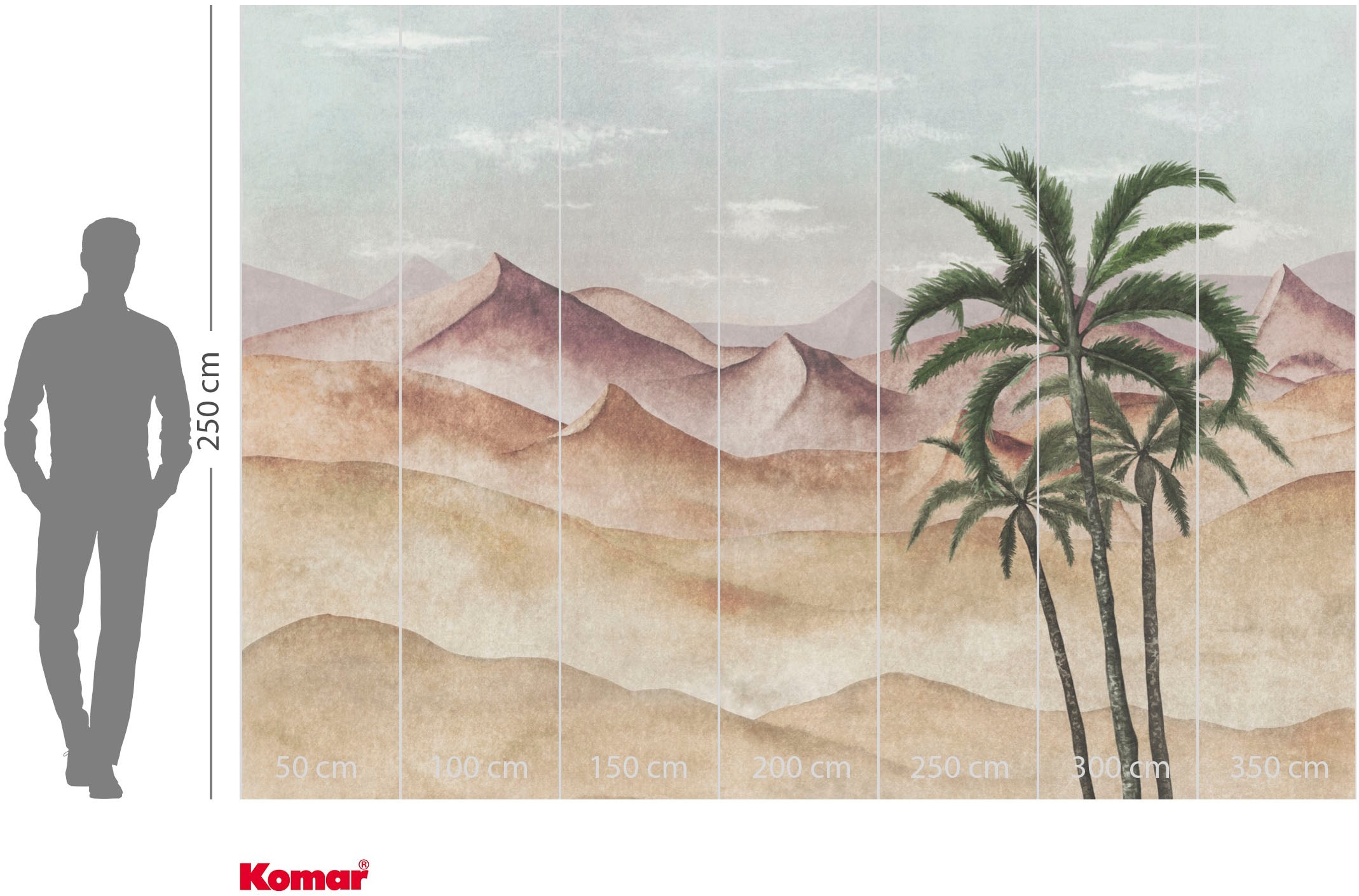 Komar Papier peint photo »Vlies Fototapete - Silent Sands - Grösse 350 x 250 cm« Motif | imprimé lisse