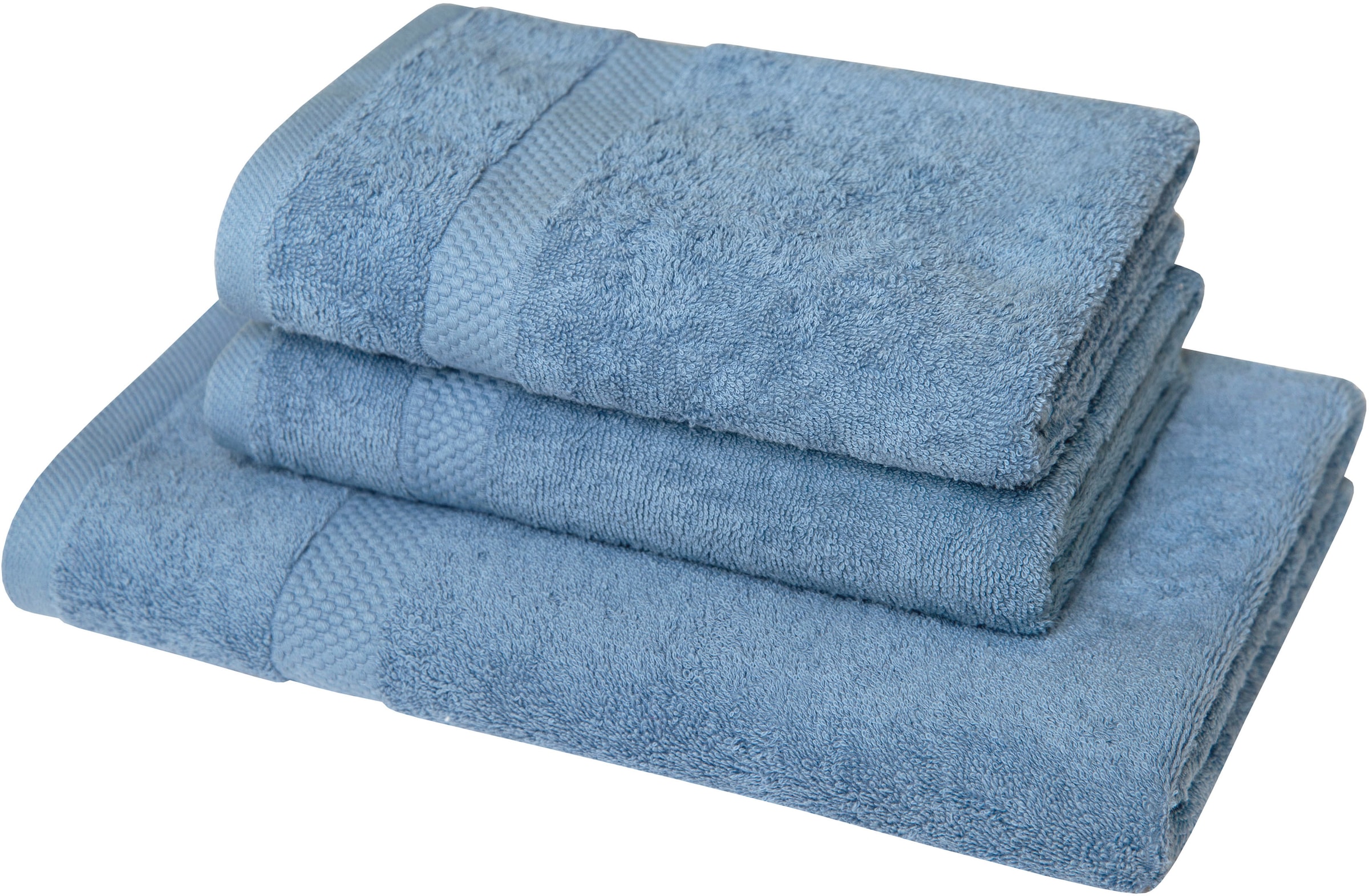 Dyckhoff Set de serviettes »Planet« Ensemble 3 cuis Frottee en feutre 2 serviettes (50x100cm), 1 drap de douche (70x140cm)