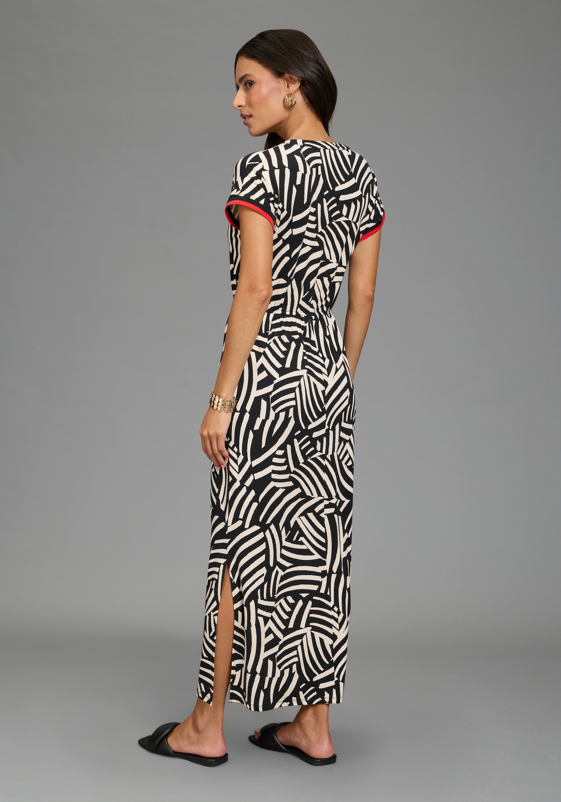 Laura Scott Robe midi gemustertes Design, für Casualmode und Sommermode