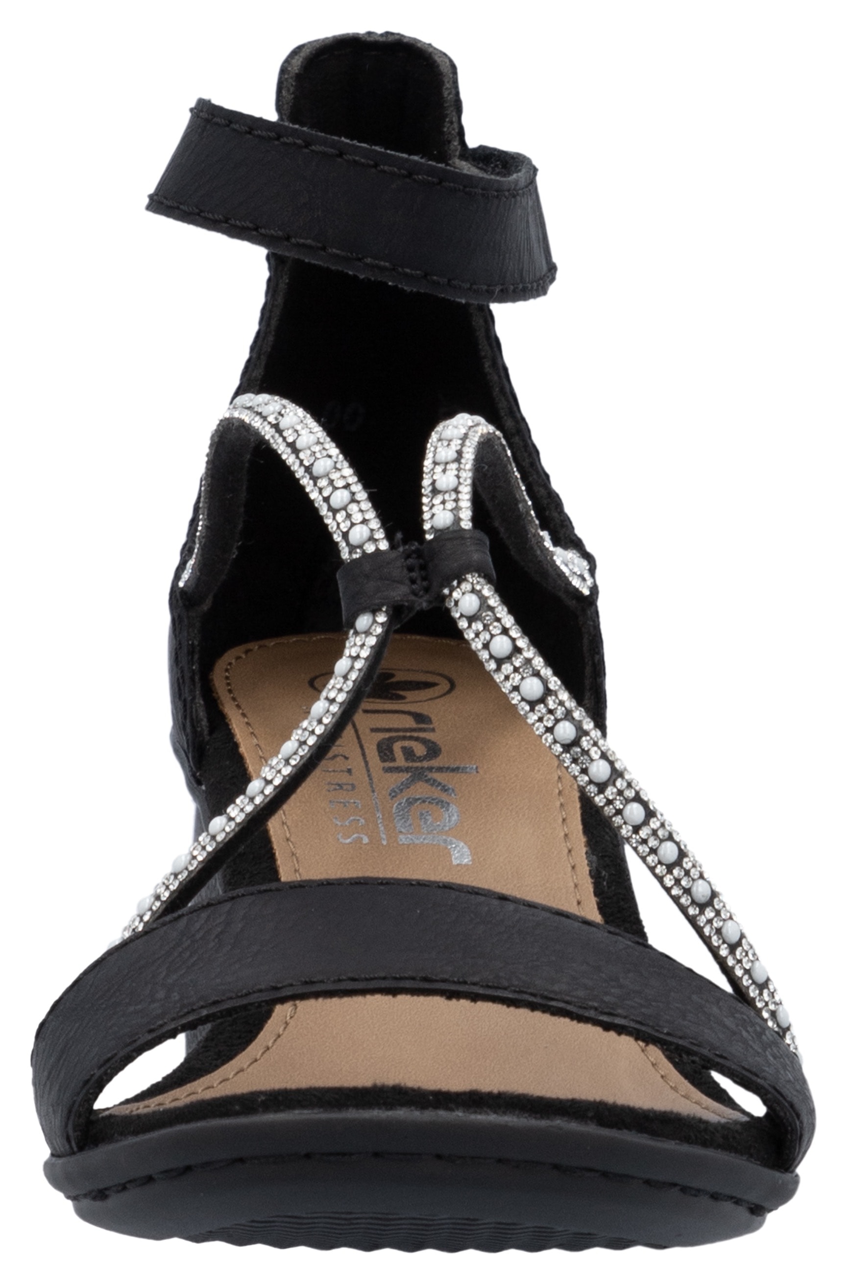 Rieker Sandalette  Sommerschuh, Sandale, Blockabsatz, mit praktischem Klettverschluss