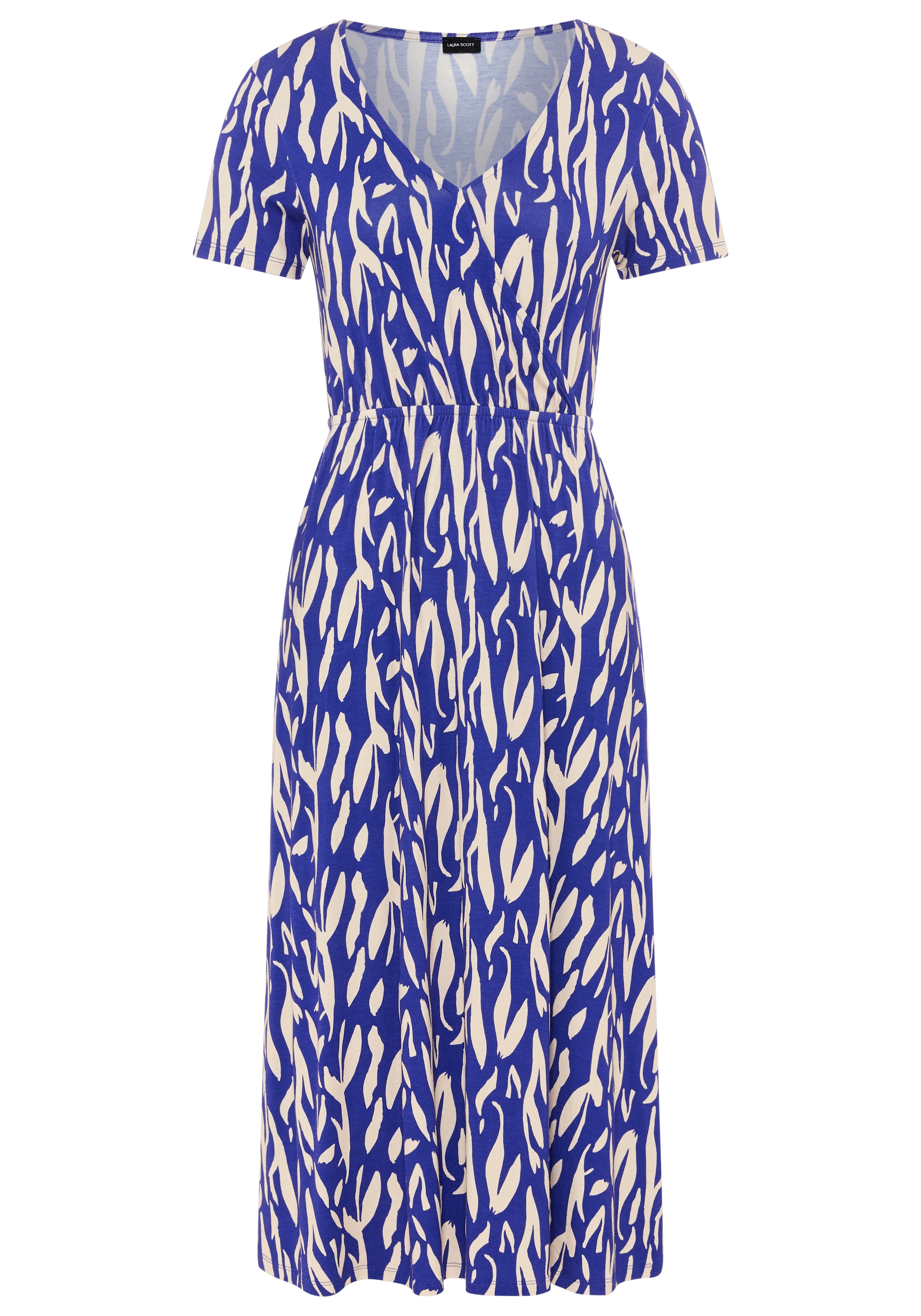 Laura Scott Sommerkleid casual Stil, für entspannte Tage, aus Viskose und Elasthan, Kurzarm