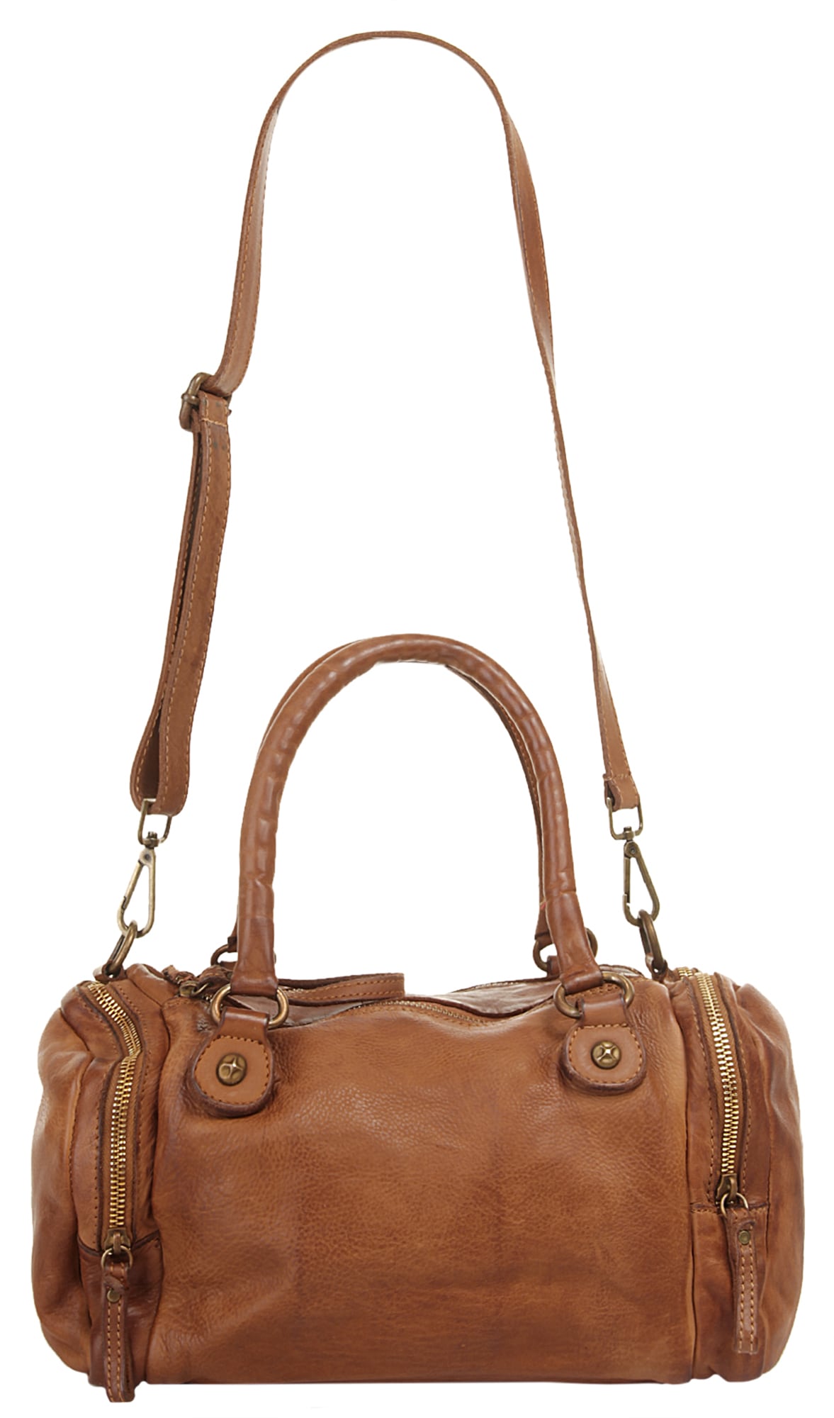 X-Zone Henkeltasche echt Leder, Made in Italy