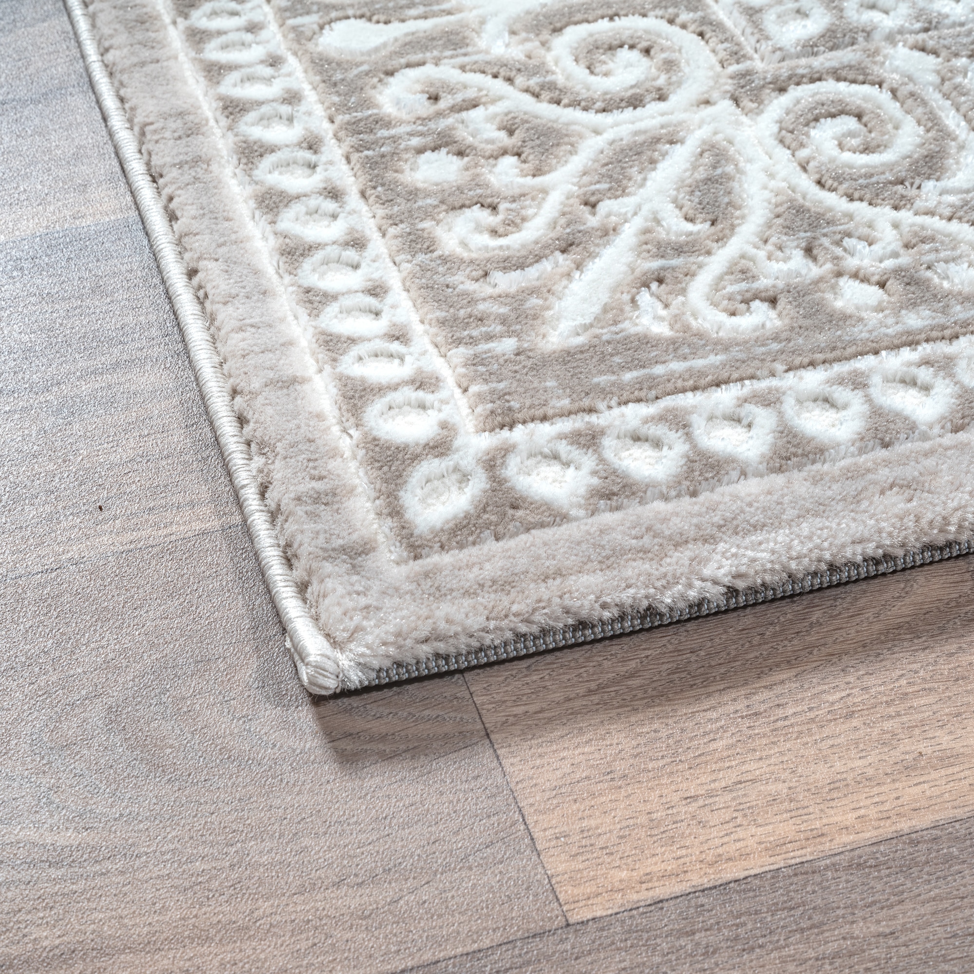 Sanat Teppich »Harmony 3204 , auch als Läufer und rund« rechteckig 12 mm Höhe Wohnzimmer, Kurzflor, modern,  Orient Optik, Schlafzimmer