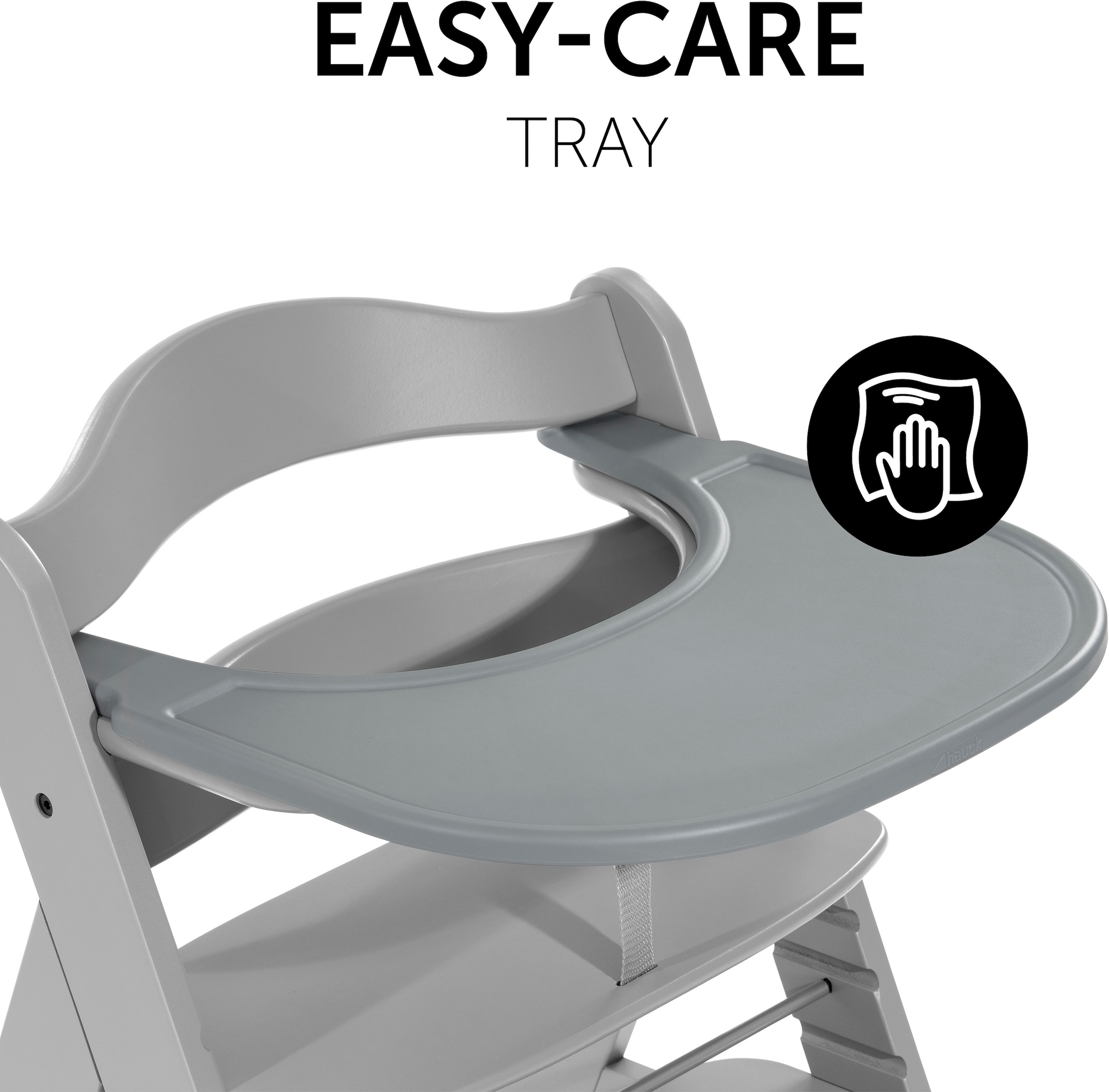 Hauck Hochstuhltablett »Alpha Click Tray, grau« Hauck Hochstuhl Alpha+