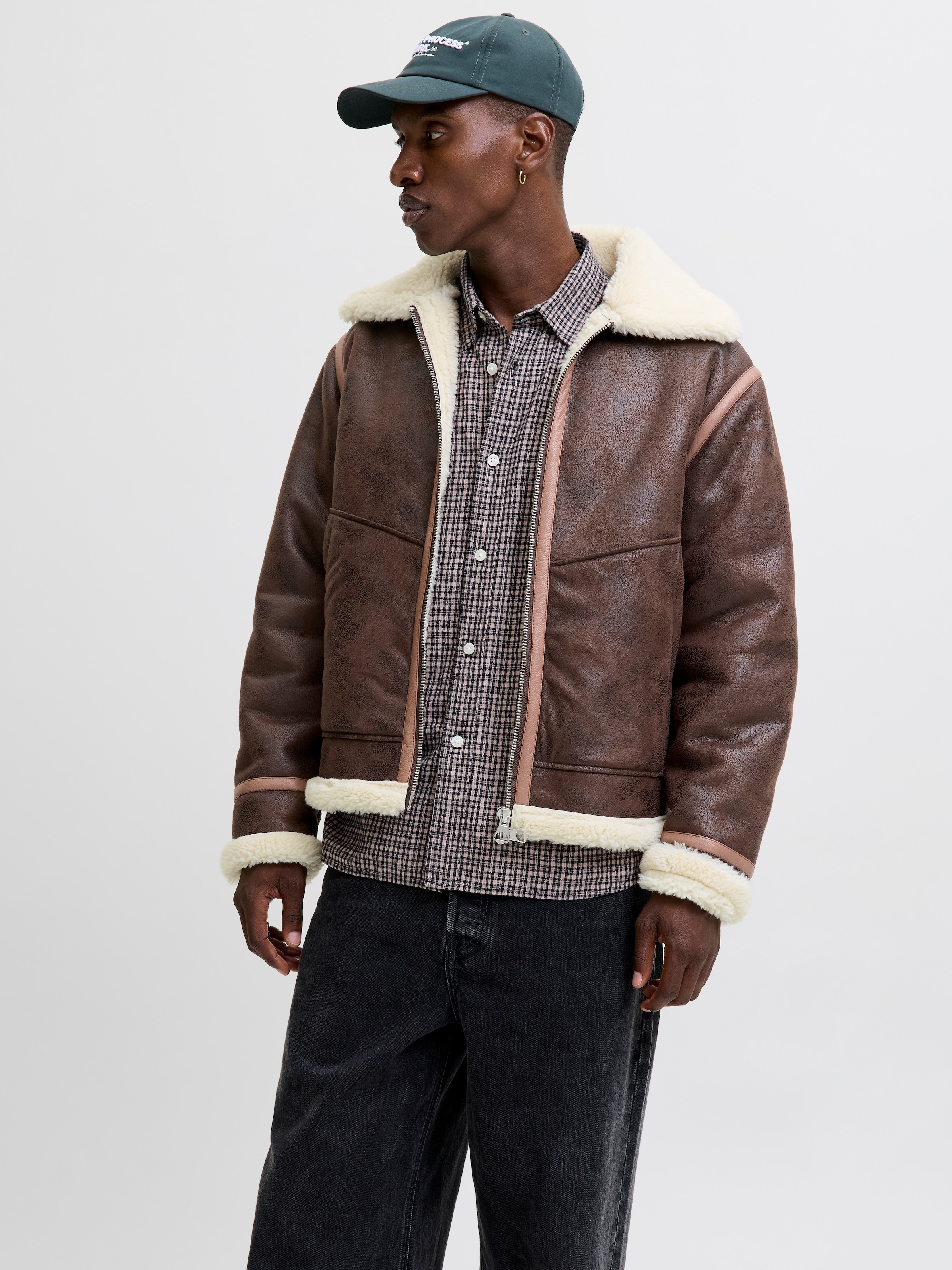 Jack & Jones Bomberjacke »JORLIVERPOOL AVIATOR JACKET SN« ohne Kapuze