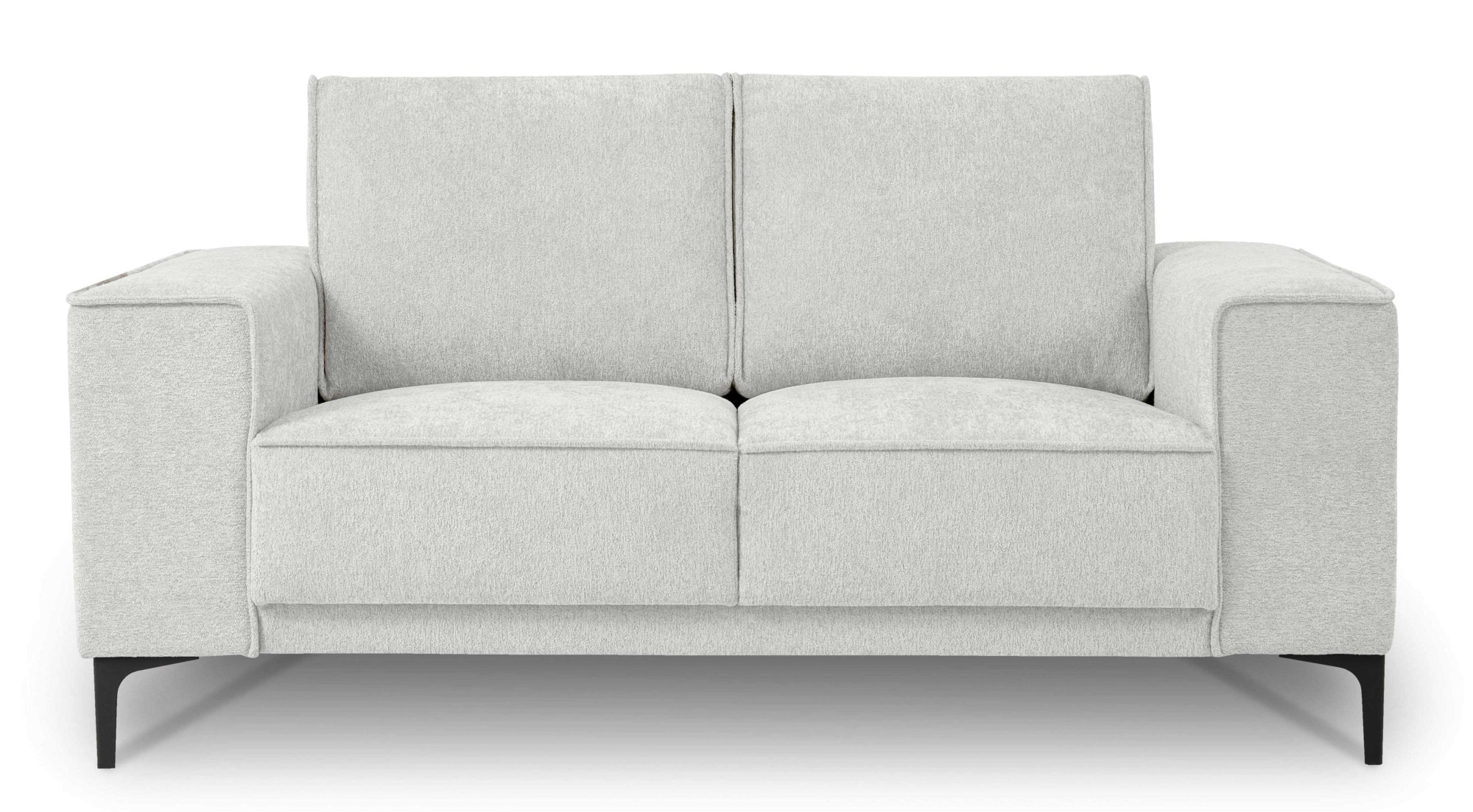 GOODproduct 3-places »OLAND Bouclé, Sofa, B: 224 cm, Skandi-Design« 164 cm, suspension à vagues, design scandinave, pieds en métal