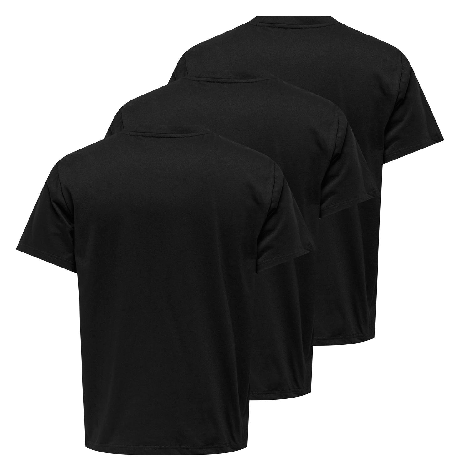 ONLY & SONS Shirt à col rond »ONSJEFF REG SS TEE 3-PACK OTL« Packung, 3