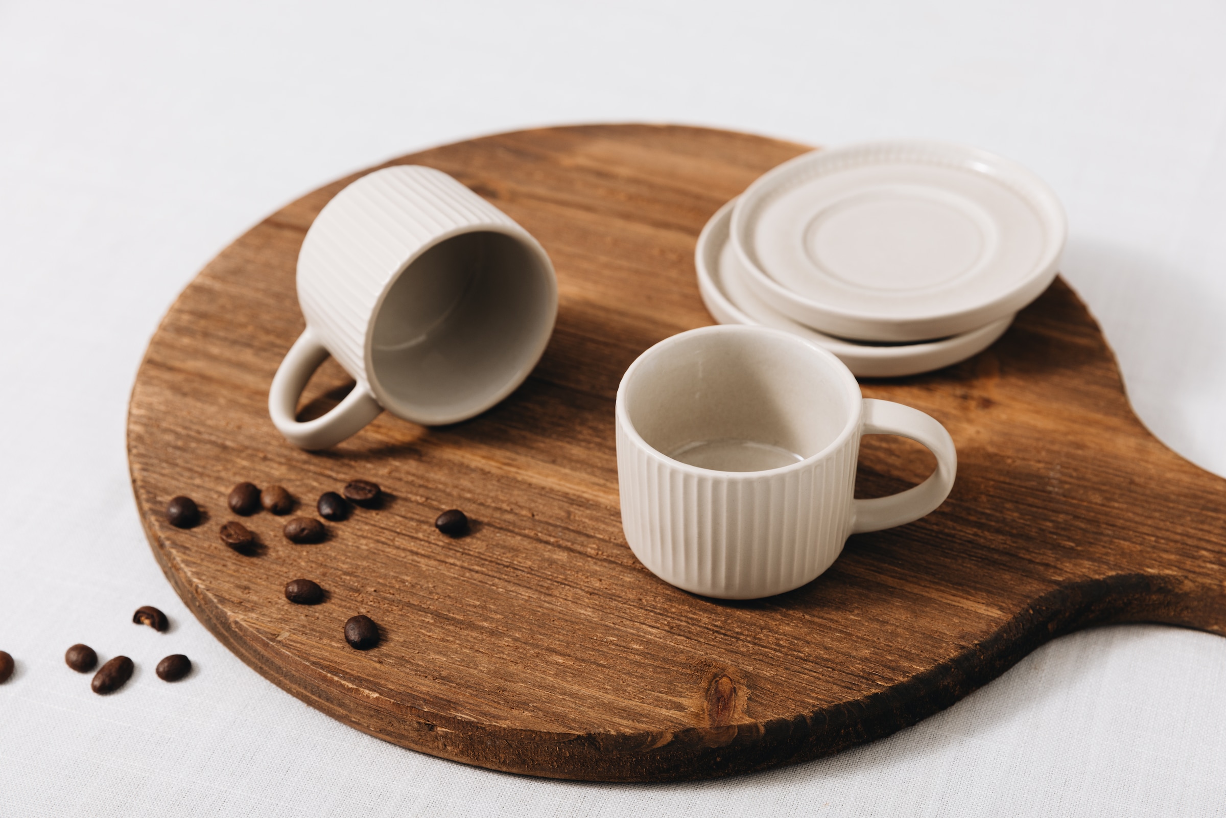 GOODproduct Espressotasse »Ylvii, 12er Set, bestehend aus 6 Tassen + 6 Untertassen« für 6 Personen, spülmaschinenfest und mikrowellengeeignet, 90 ml