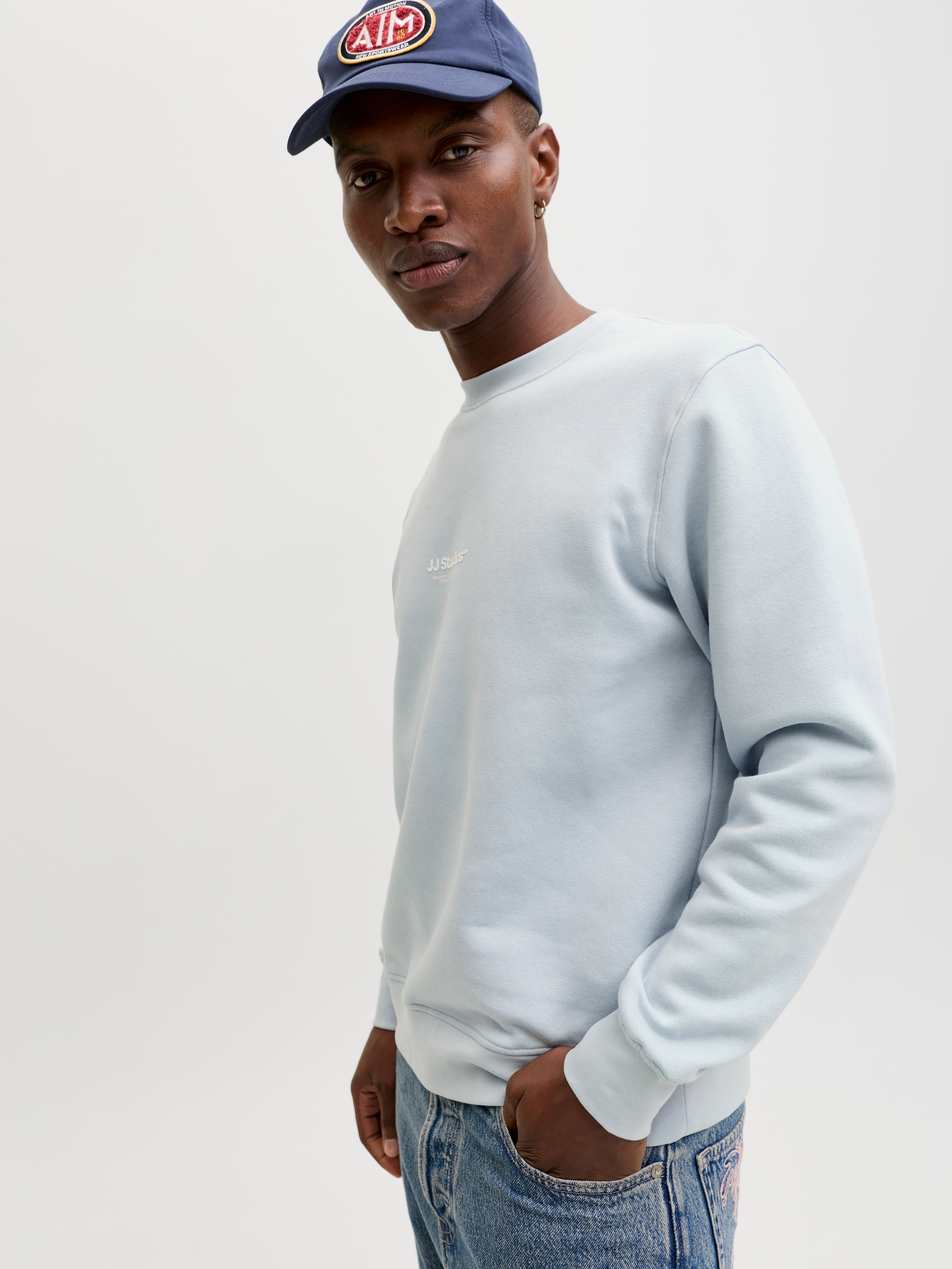 Jack & Jones Sweatshirt »JJESOHO SWEAT CREW NECK NOOS«, Baumwollmischung, relaxed fit
