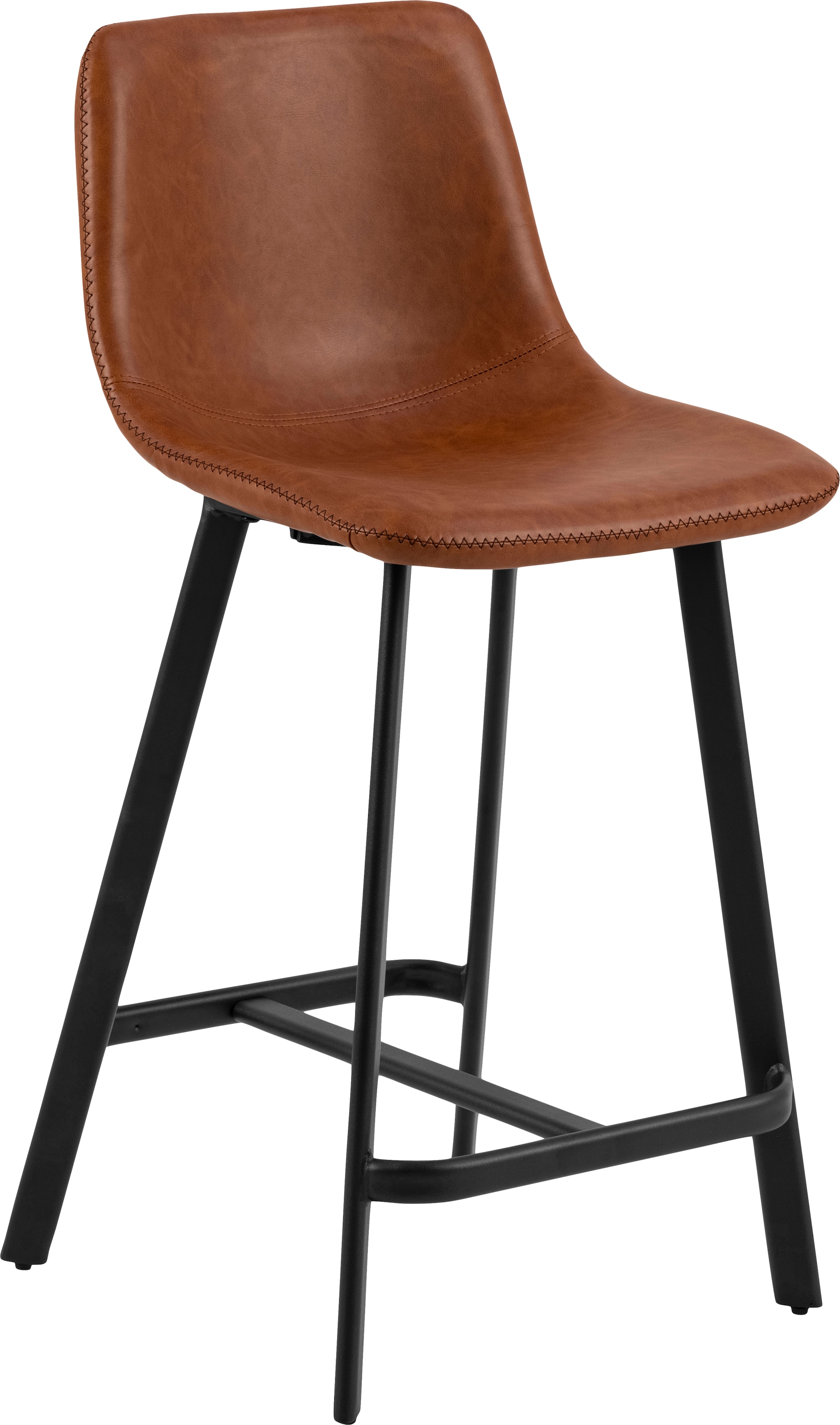 ACTONA GROUP Chaise de bistrot »Ohio« (Ensemble) 2 cuissiège avec pieds rectangulaires en acier et repose-pieds, plusieurs variantes