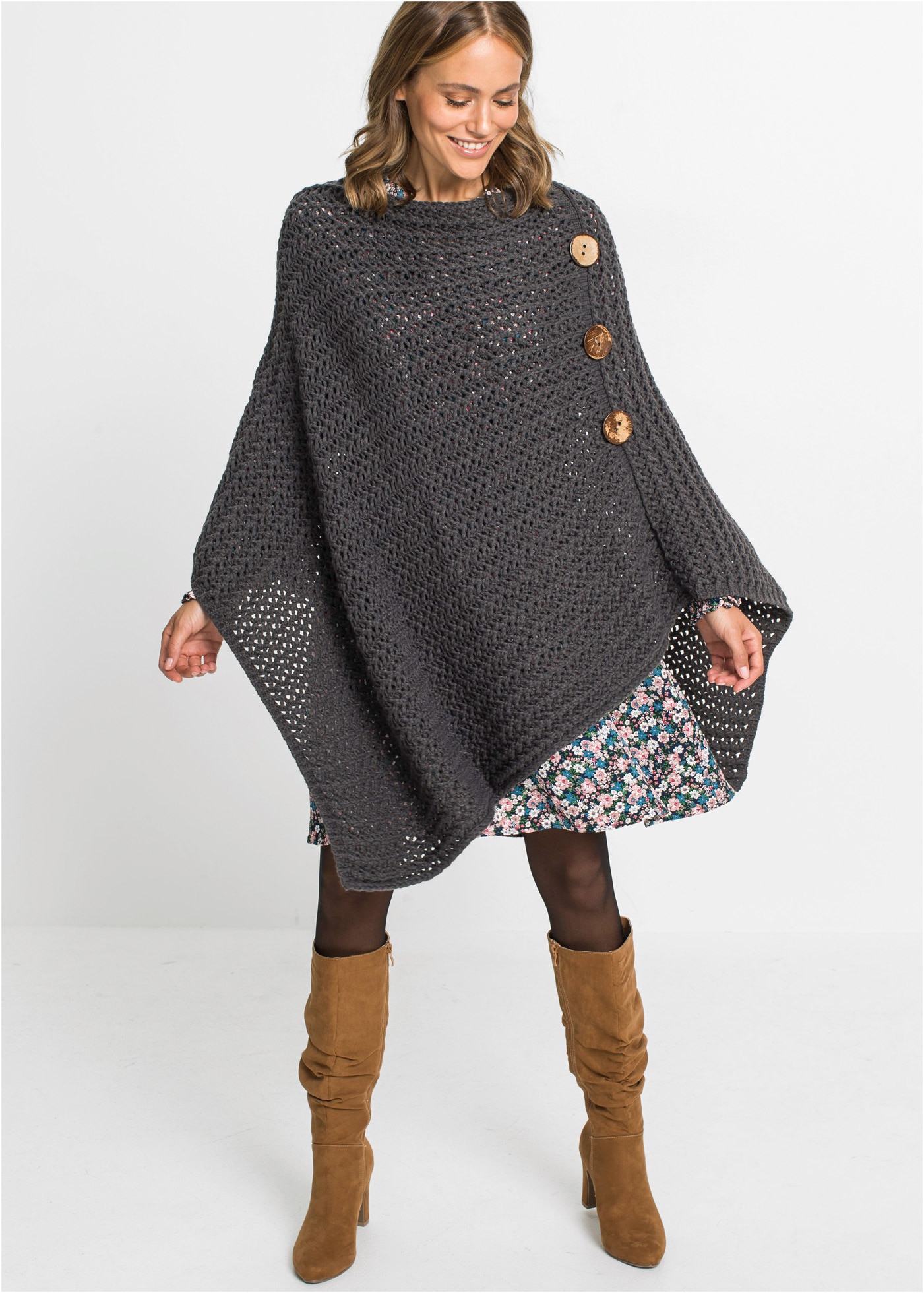 bonprix Strickponcho »Poncho«, Poncho

