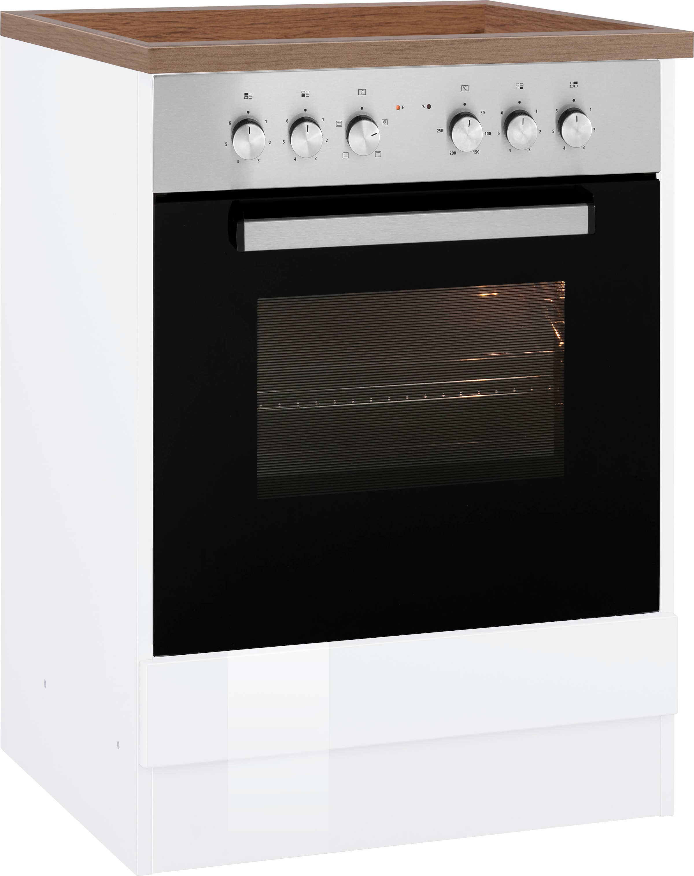 KOCHSTATION Armoire encastrée pour cuisinière »KS-Virginia,neu in verbesserter Ausführung« Espace de rangement,  largeur 60 cm, hauteur 85 cm, niche pour poêle L/H/P : 56/59/55 cm