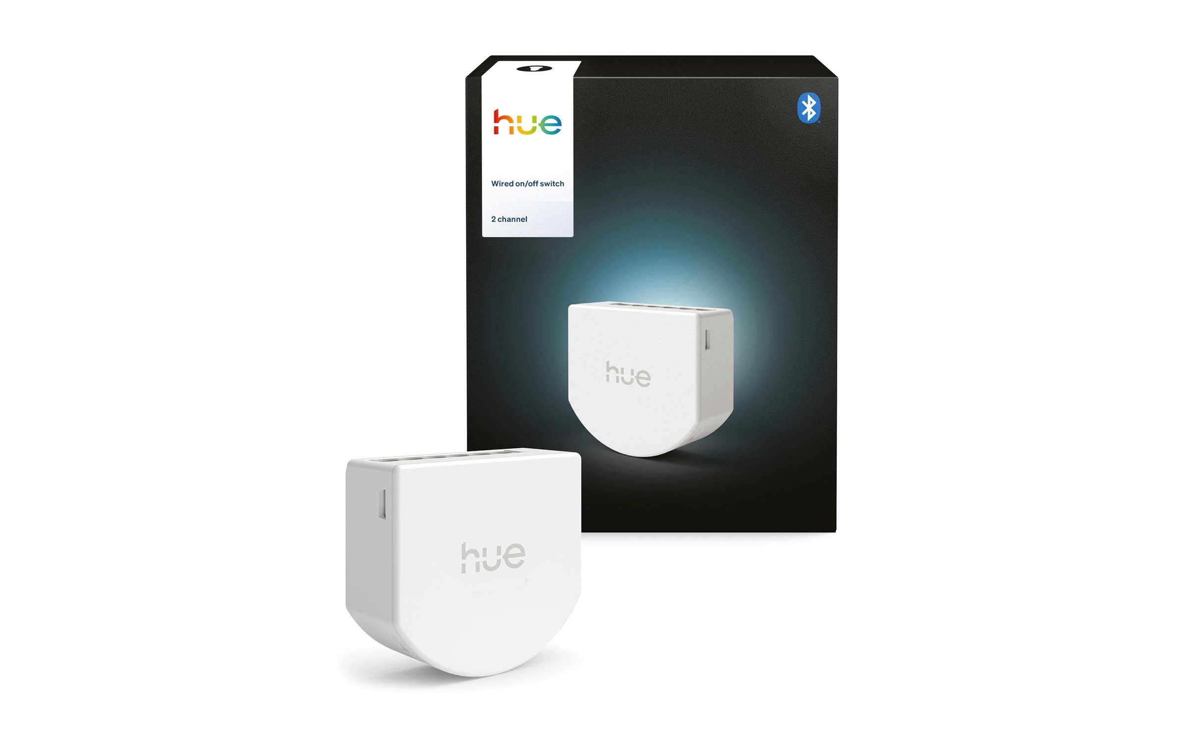 Philips Hue Smart-Home-Steuerelement »Wandschaltermodul, für nicht smarte Lampen (Ein/Aus), Netzbetrieb« 2 Kanal/2C (6A / 400W LED / 1.380W Halogen), App‑ & Sprachsteuerung
