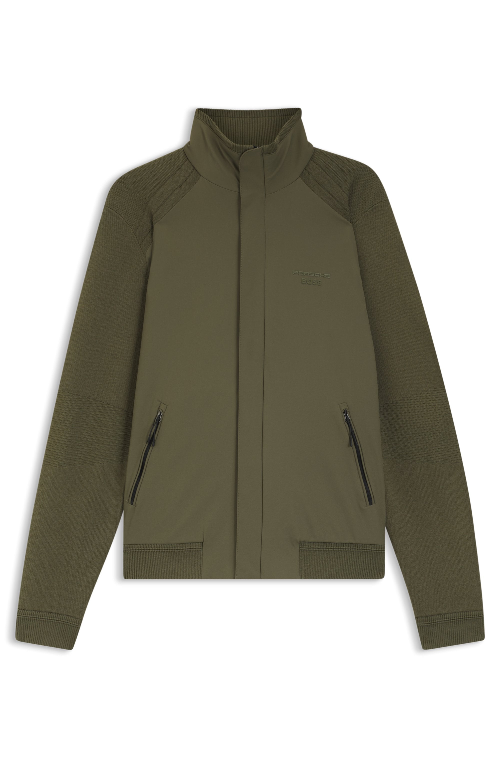 BOSS GREEN Veste hybride »Porsche Spirit 70 Capsule Collection« Premium Herrenmode Limited Seidenmix Tech Strickqualität Tech Knitwear