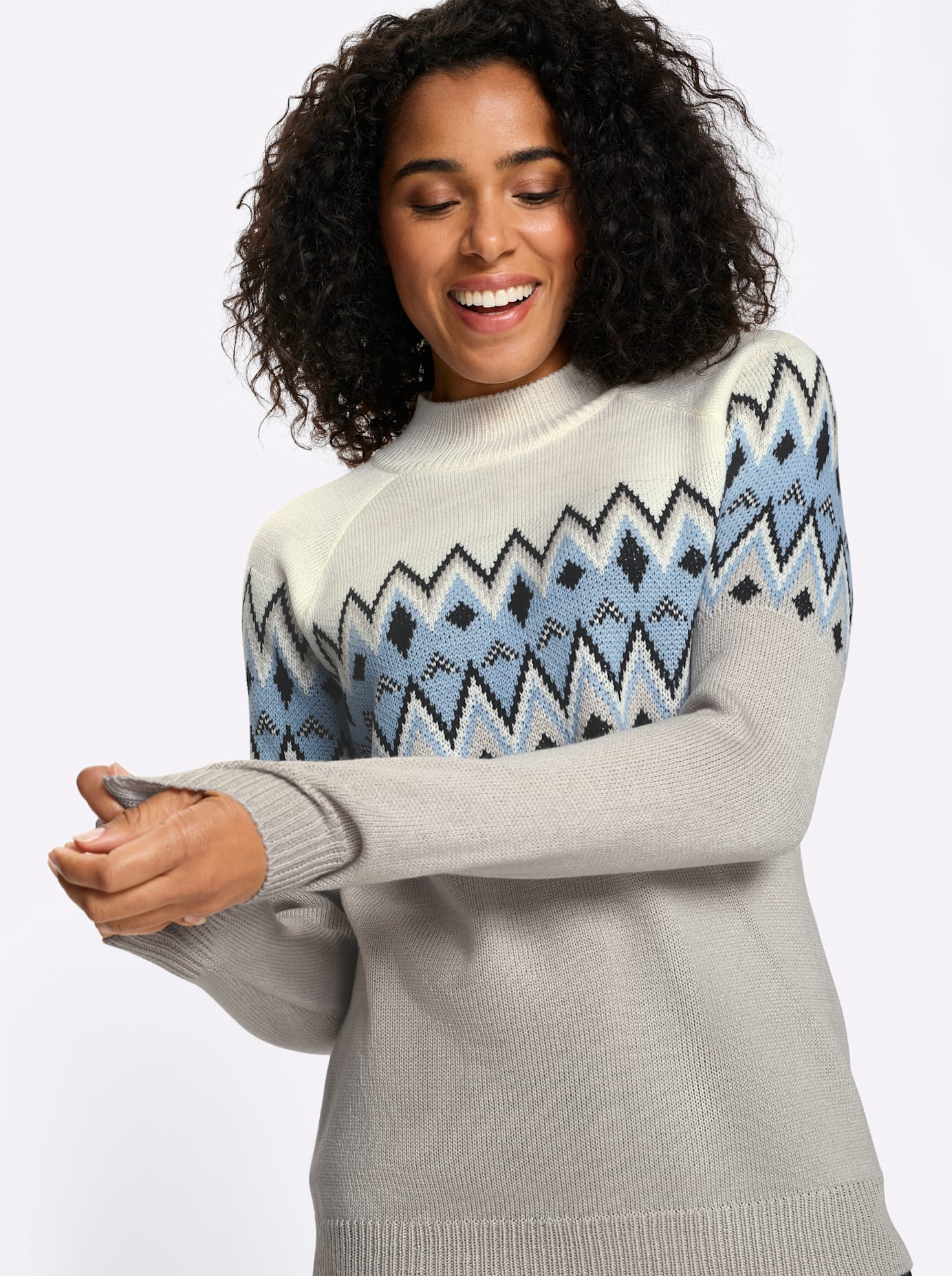 Classic Basics Pull à col montant »Langarm-Pullover«
