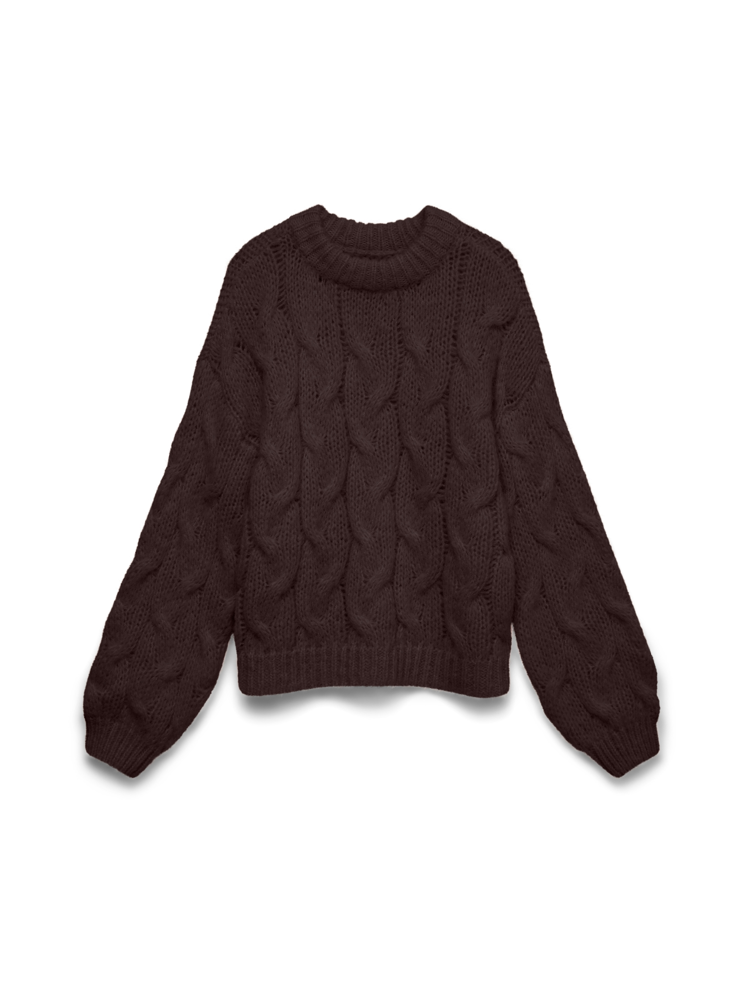 Vero Moda Strickpullover »VMMAYBE LS HIGH NECK CABLE PULLOVER NOOS« Kunstfaser, Zopfstrickmuster