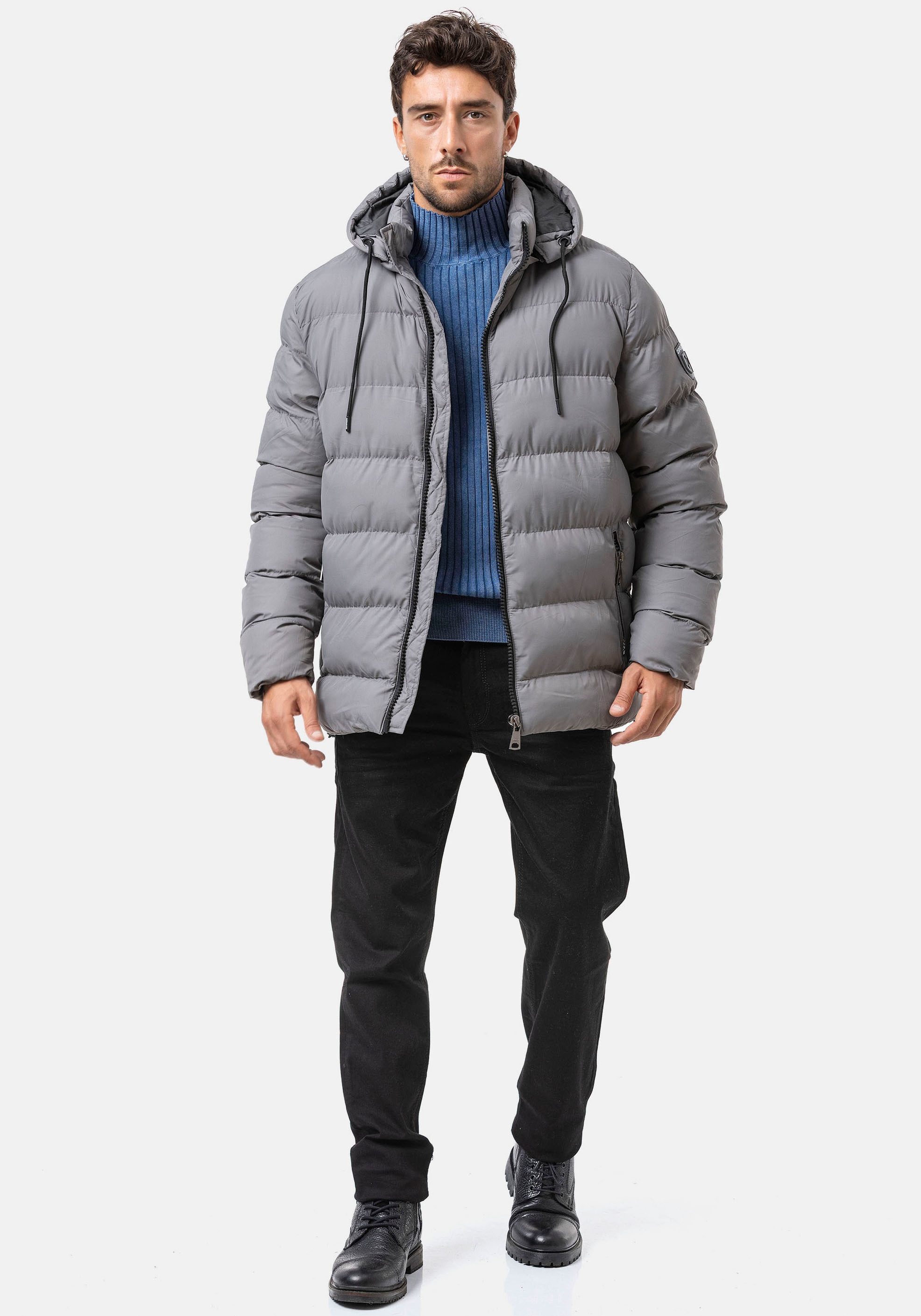 Cipo & Baxx Steppjacke mit Kapuze