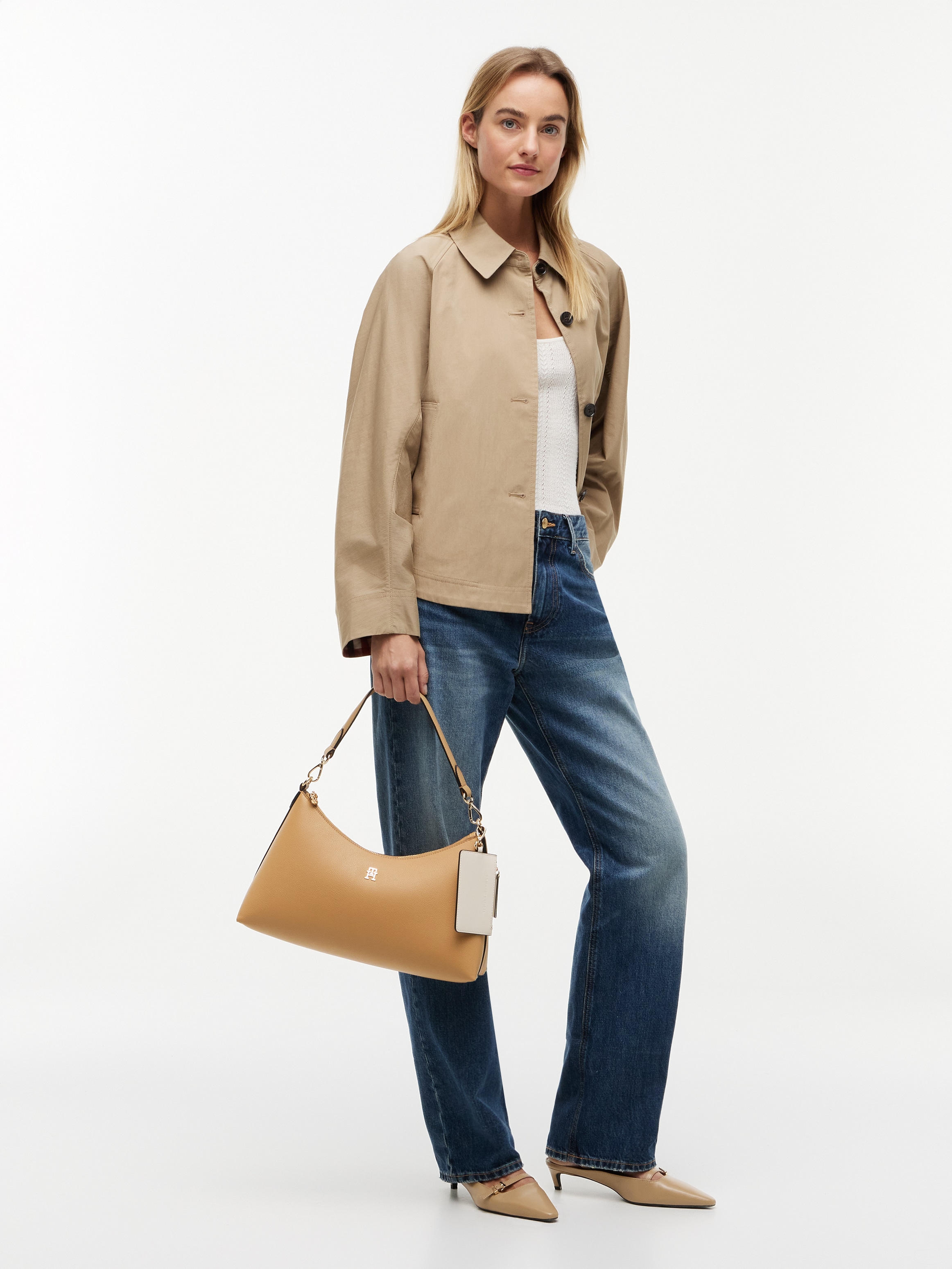 Tommy Hilfiger Sac à bandoulière »TH ICON SHOULDER BAG« Sac à main femme, pochette avec inscription logo élégante