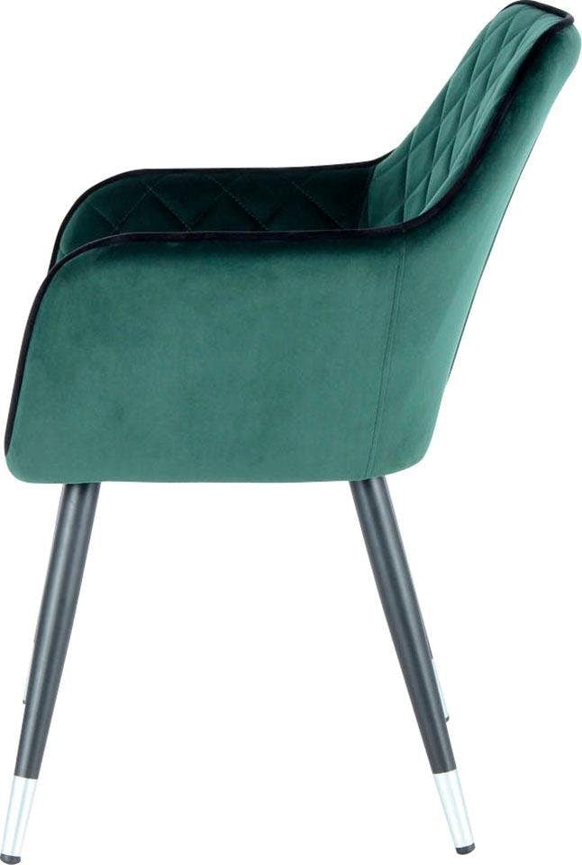 Kayoom Chaise »Amino 625, stilvoller Design-Stuhl,samtweicher Bezug aus Velvet-Stoff« () 1 cuisrevêtement velouté, élégant, glamour, aspect élégant
