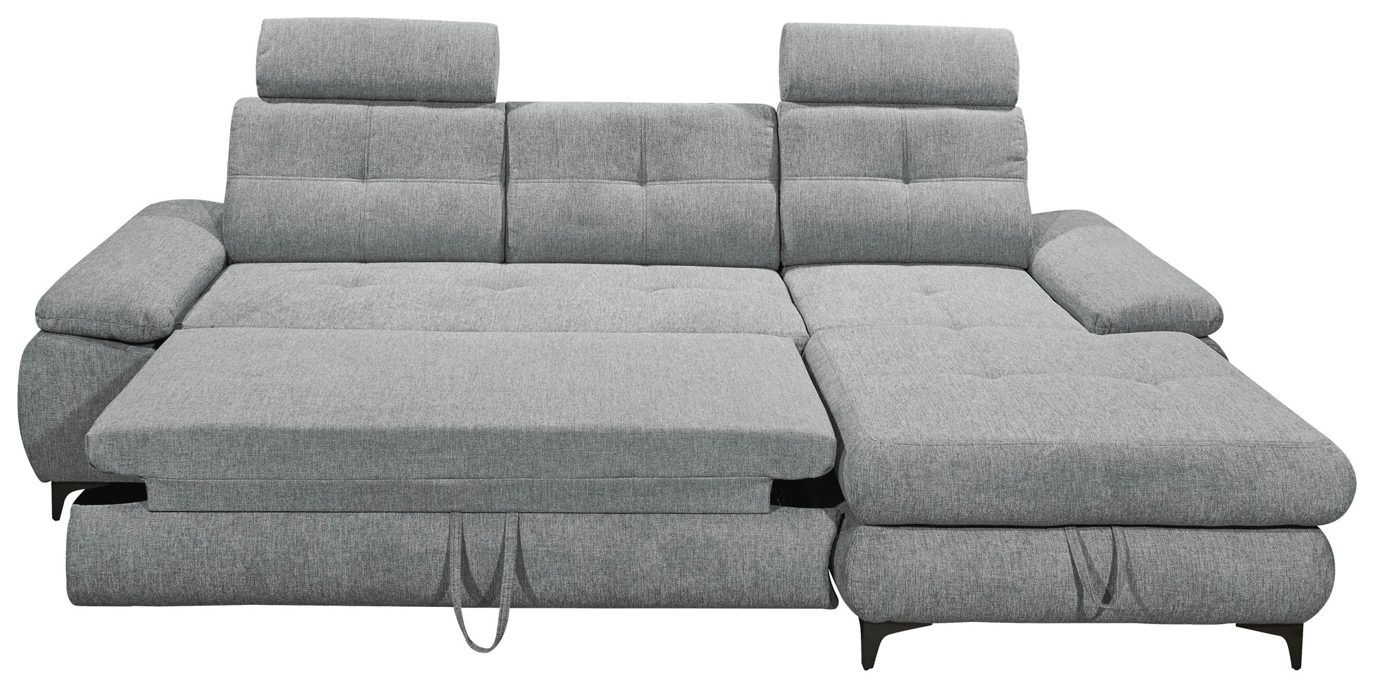 ED EXCITING DESIGN Canapé d'angle »Altona L-Form« mit Bettfunktion, Bettkasten, Armteilverstellung & Kopfstützen