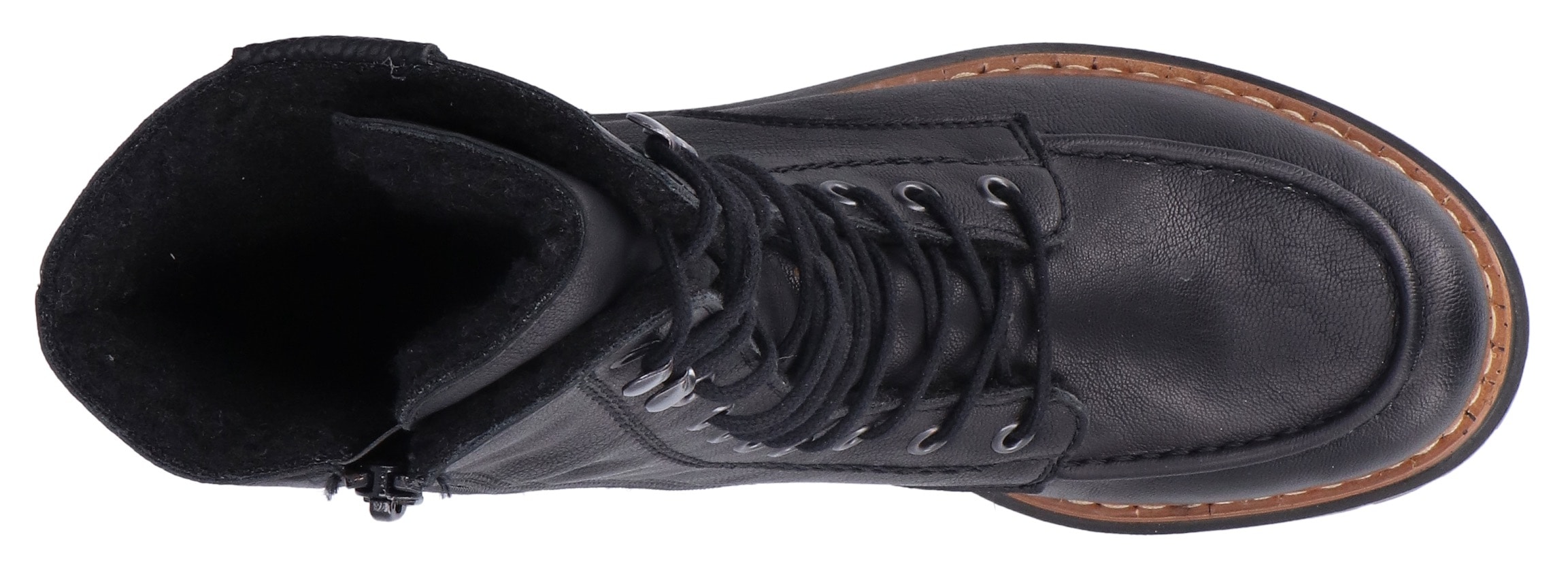 Rieker Winterstiefelette  , Blockabsatz, Schnürstiefelette, Schnürboots mit Warmfiutter