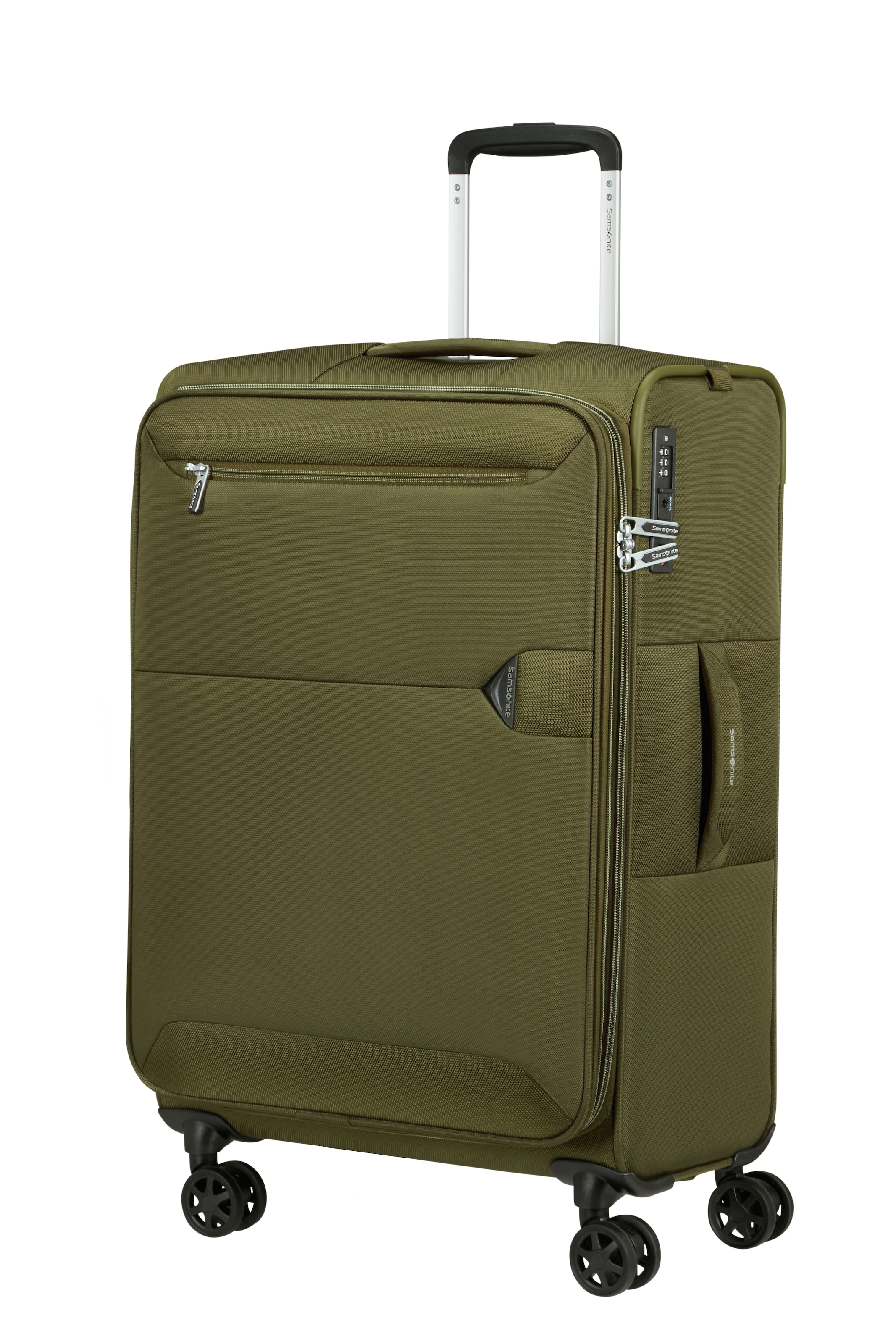 Samsonite Trolley à bagages souples »URBIFY, verschiedene Grössen« 68 litre 4 Rollen en polyester recyclé, avec sangle croisée, avec poche avant