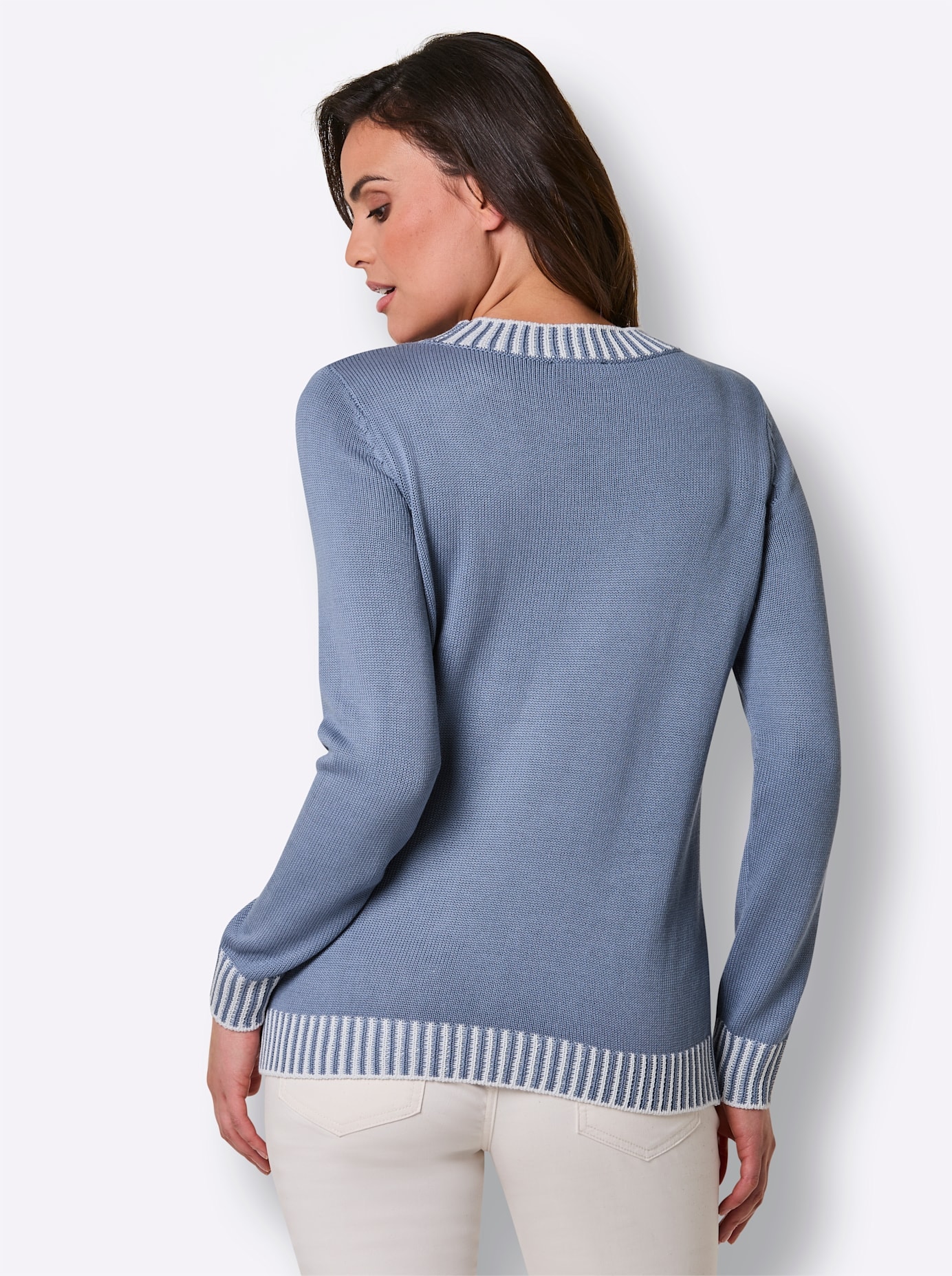 CREATION L PREMIUM Pull à col rond »Modal-Baumwoll-Pullover«
