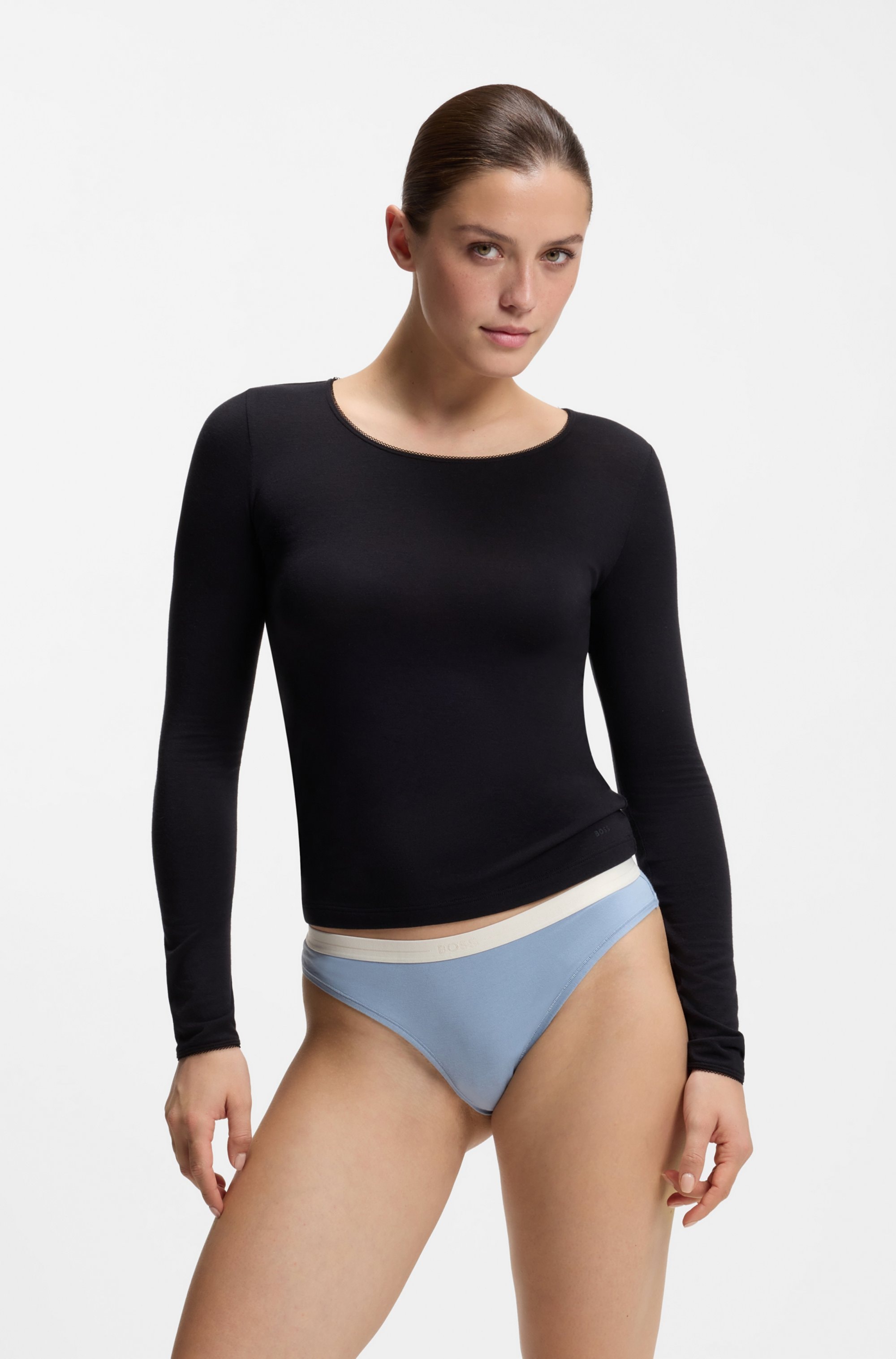 BOSS Slip »3P BRIEF« Packung, 3er, 3 Stk. mit elastischen Logobund