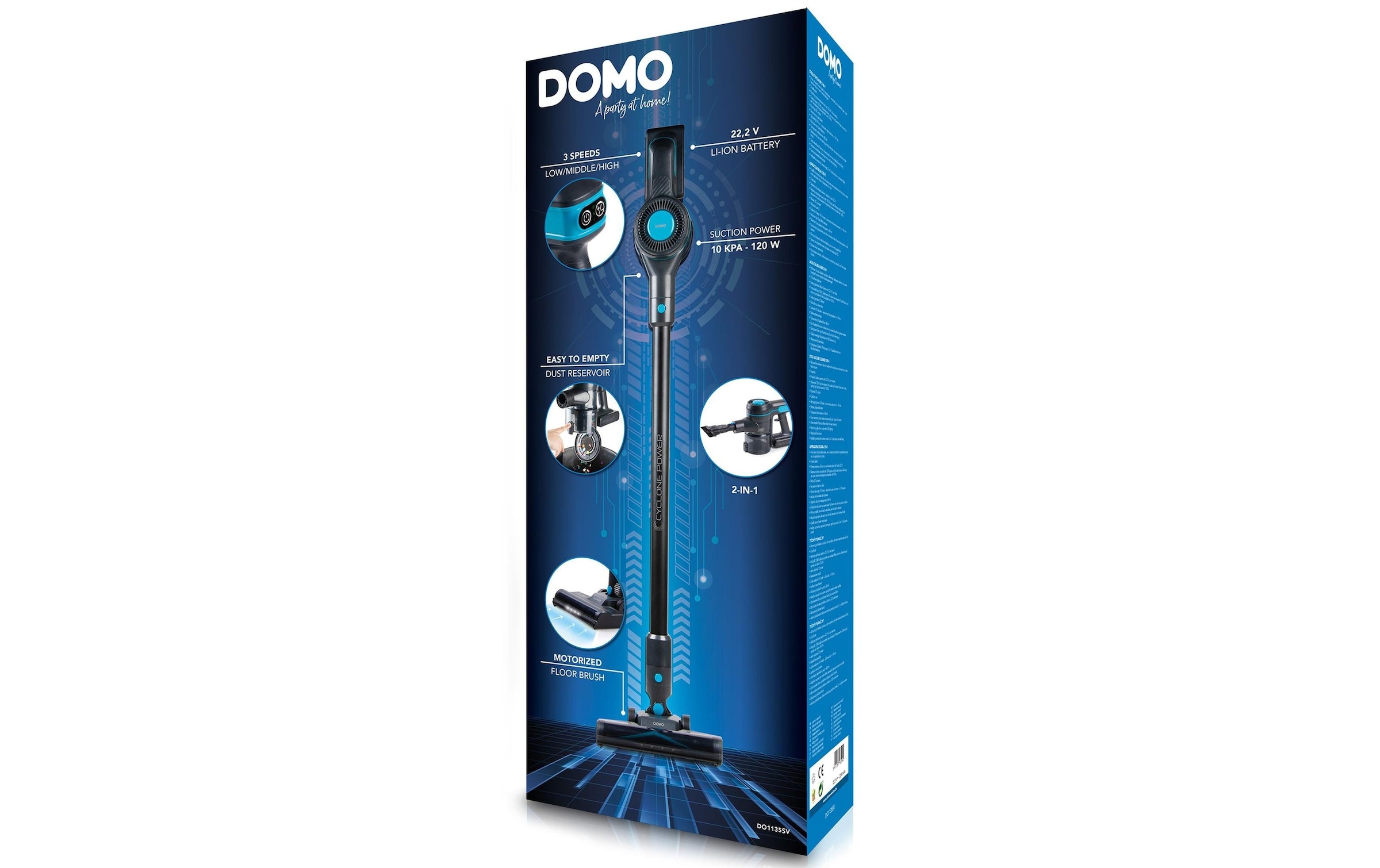 Domo Akku-Hand-und Stielstaubsauger »DO1135SV«