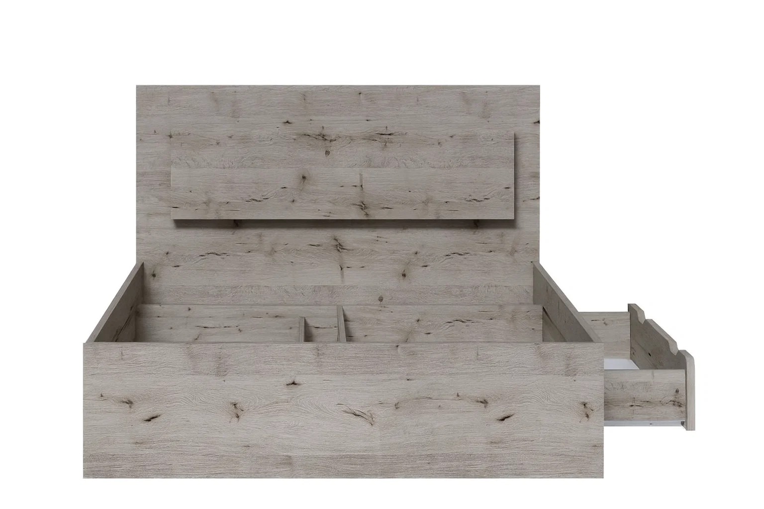 Home affaire Lit »PRESSAC mit Schubladen und Beleuchtung, in 2 Breiten - 160 und 180 cm« Bettgestell mit Schubladen, ohne Lattenrost und Matratze