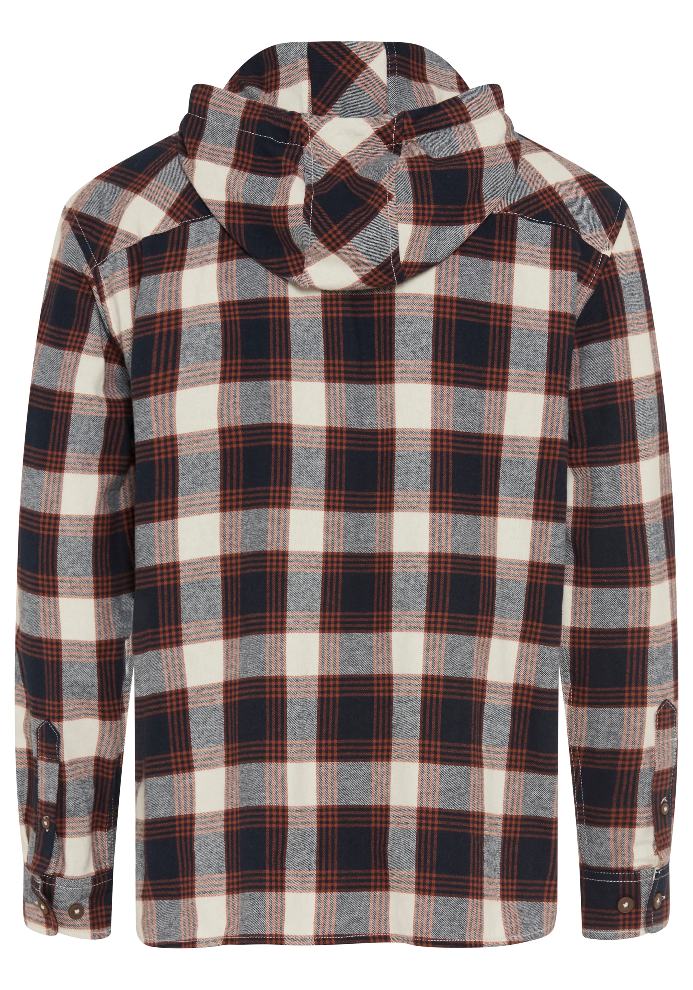 KangaROOS Kapuzenhemd mit bequemer Passform, aus Flanell, Kariert