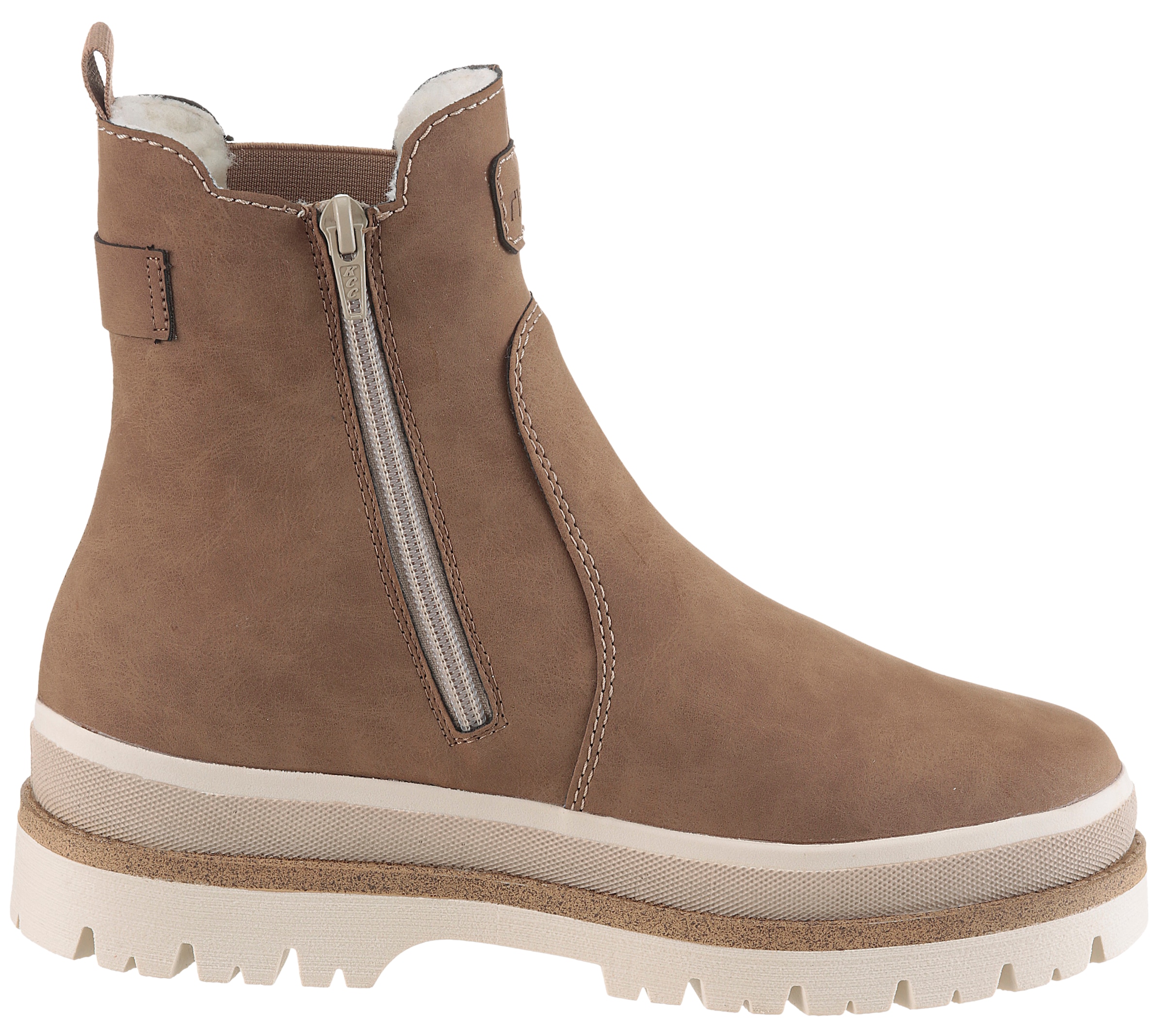 Rieker Bottes d'hiver  chelsea boots, bottines à plateforme, bottines zippées à l'intérieur