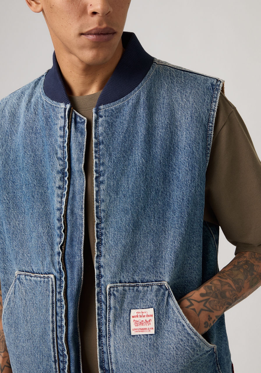 Levi's® Gilet en jean »SANSOME« mit Reissverschluss