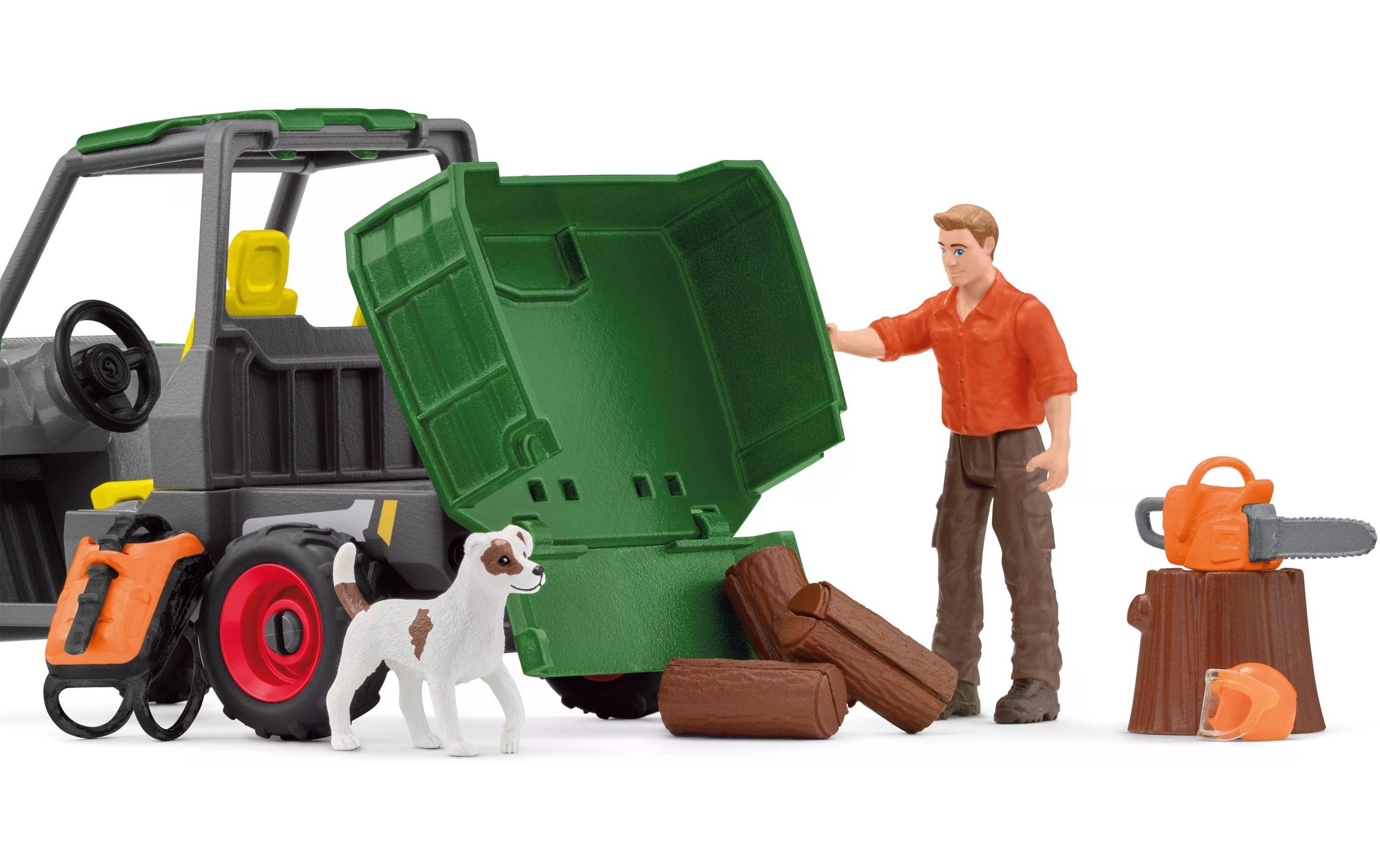 Schleich® Spielwelt »Farm World Waldbauer mit Fahrzeug«
