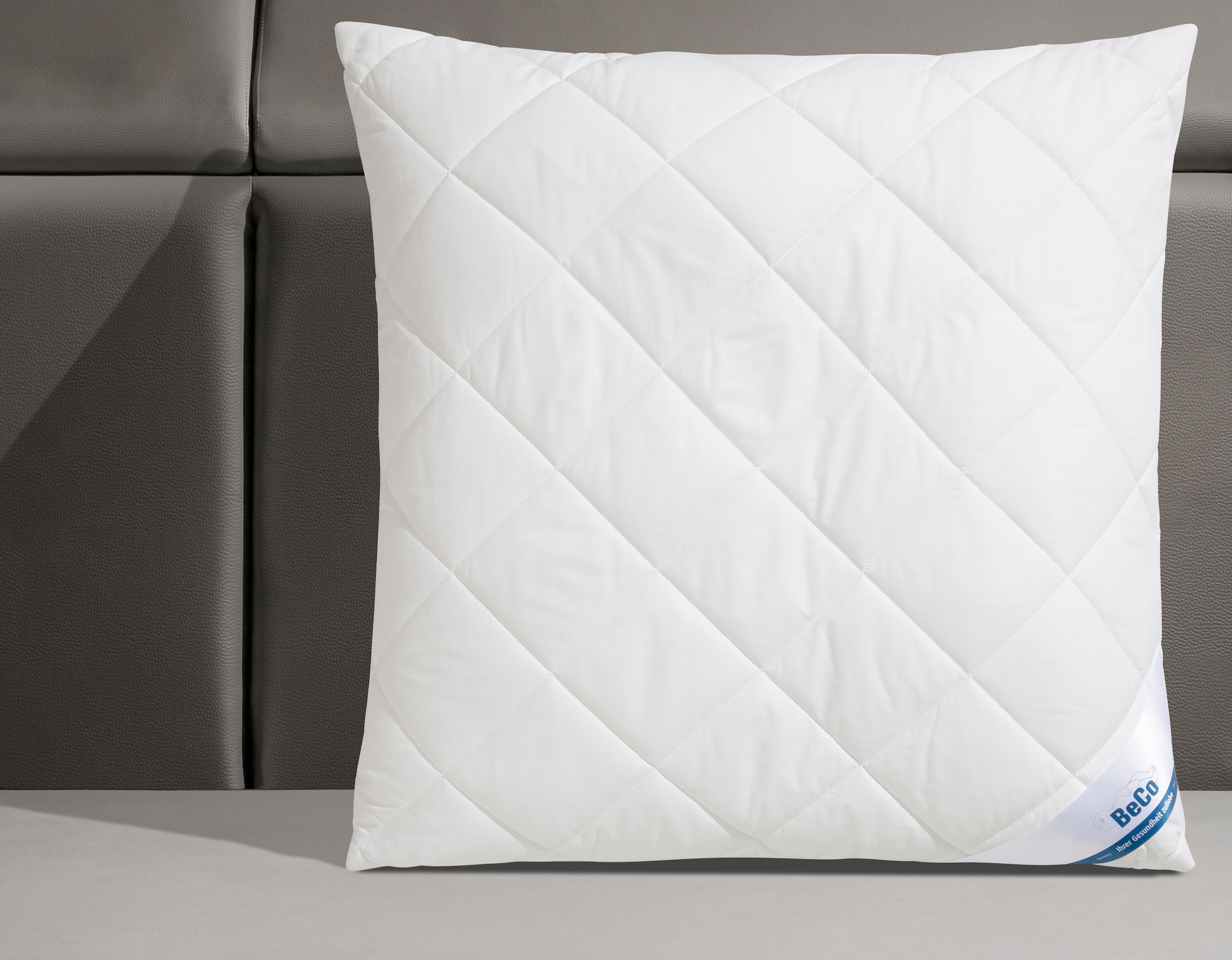 Beco Oreiller en microfibre »BeCo Greenfirst gestepptes Kopfkissen 40x80 & 80x80cm« Füllung: boulettes de fibres 1 cuis tlg.