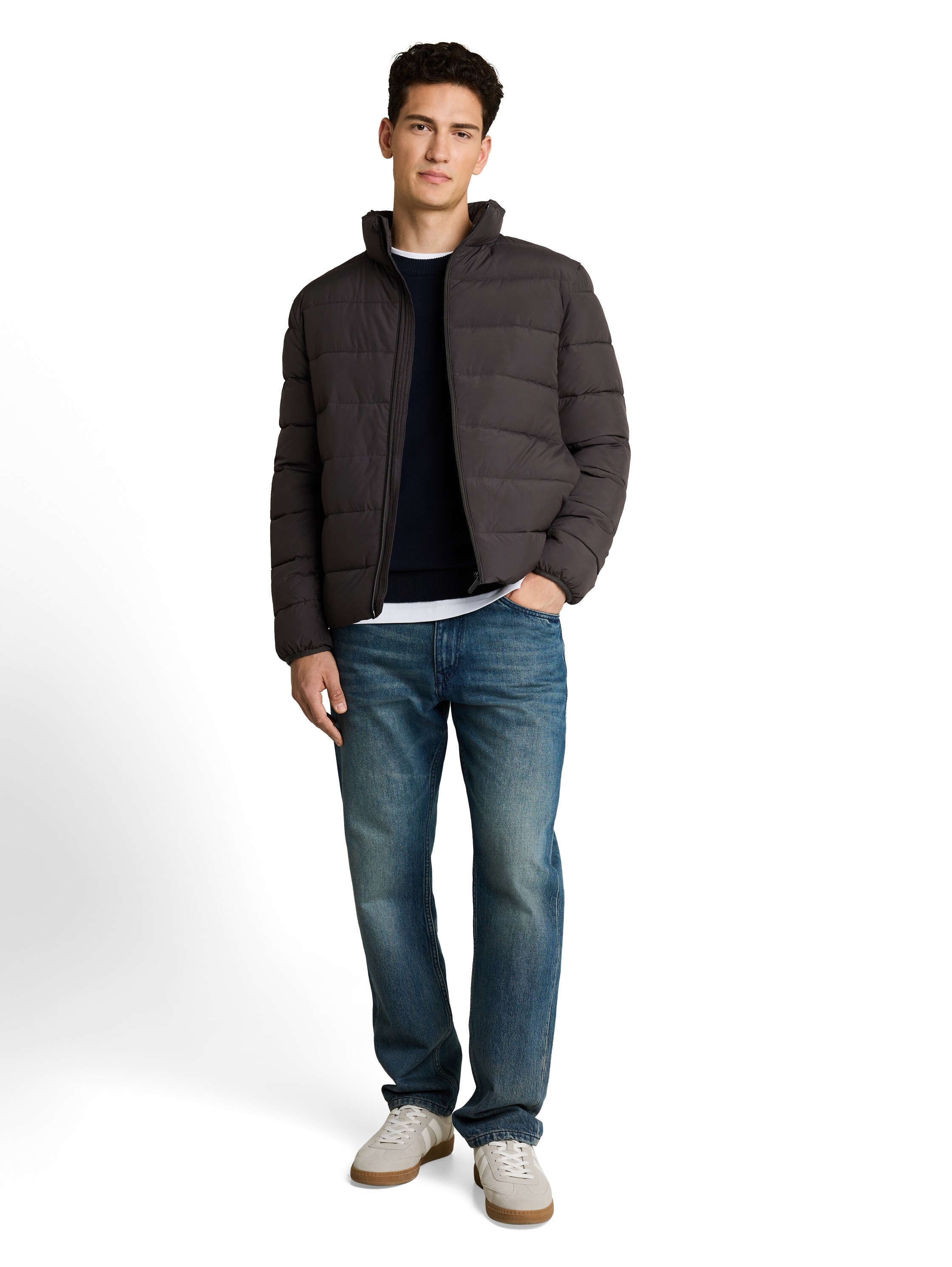 TOM TAILOR Denim Veste matelassée avec fermeture éclair, en polyester
