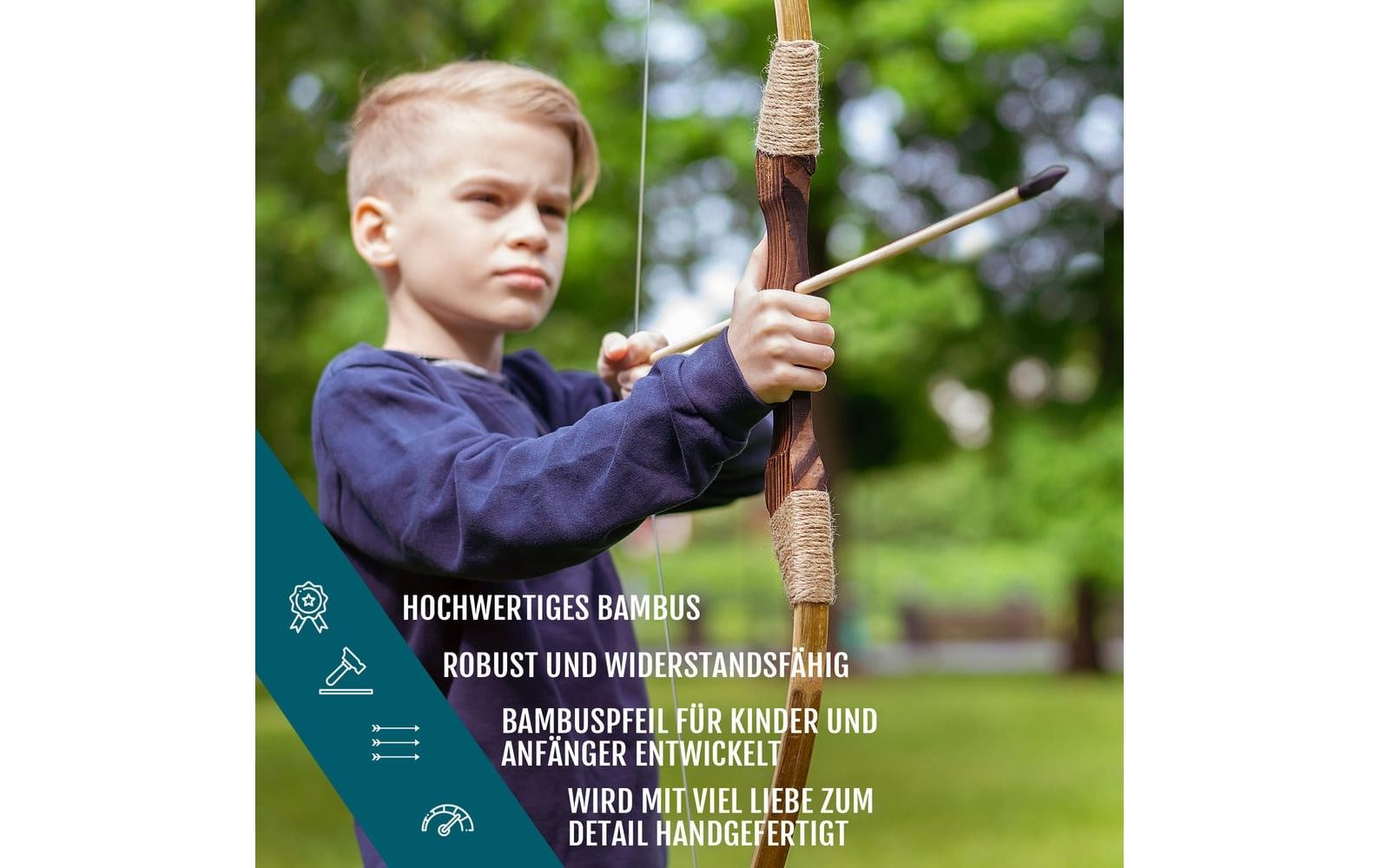   Kit d'arc pour enfants »Bogenkönig 10-teilig«