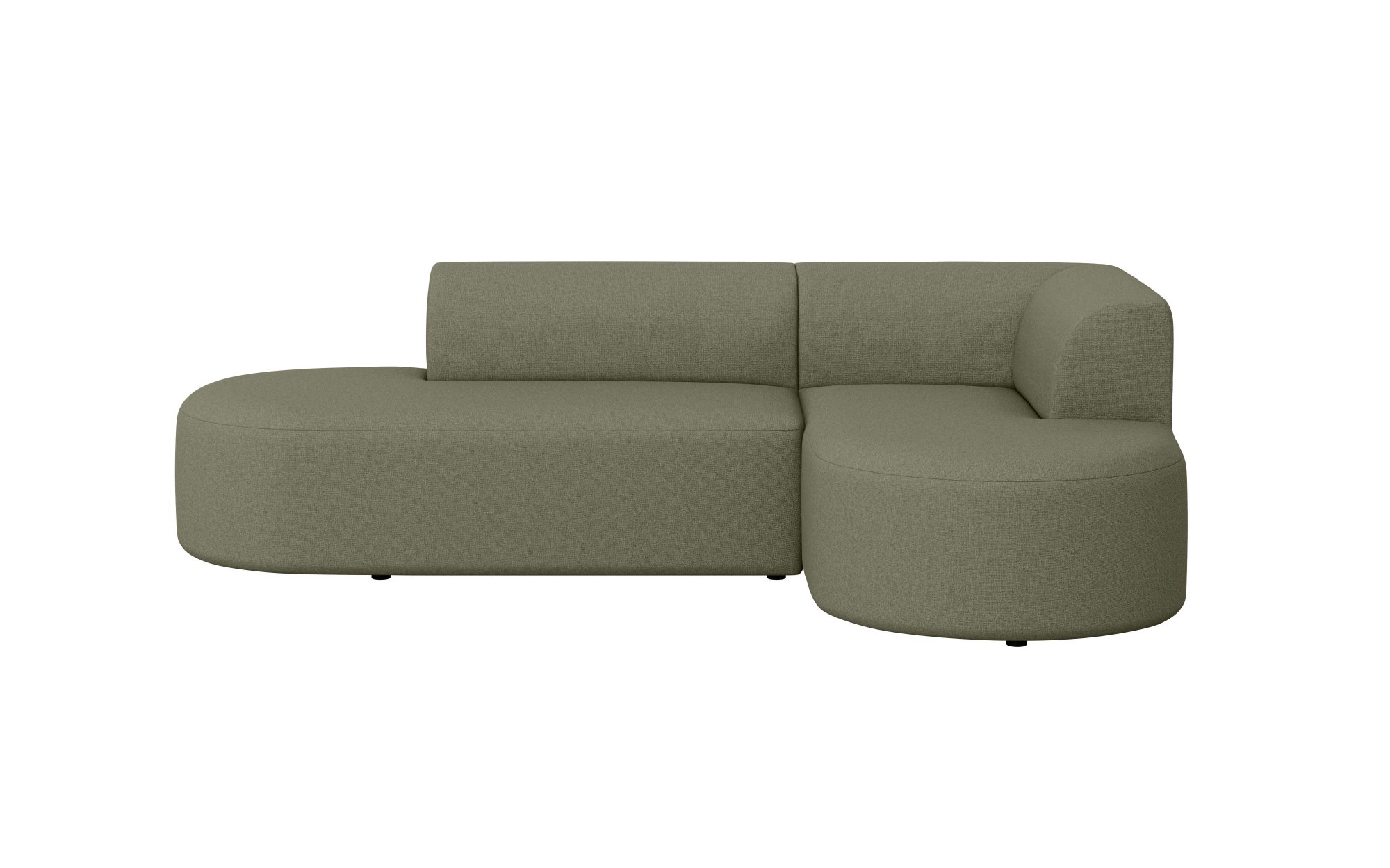 GOODproduct Canapé d'angle »Ecksofa Tvinne mit Ottomane links oder rechts bestellbar« L-Form, mit Wellenunterfederung, BxTxH 260x170x73 cm