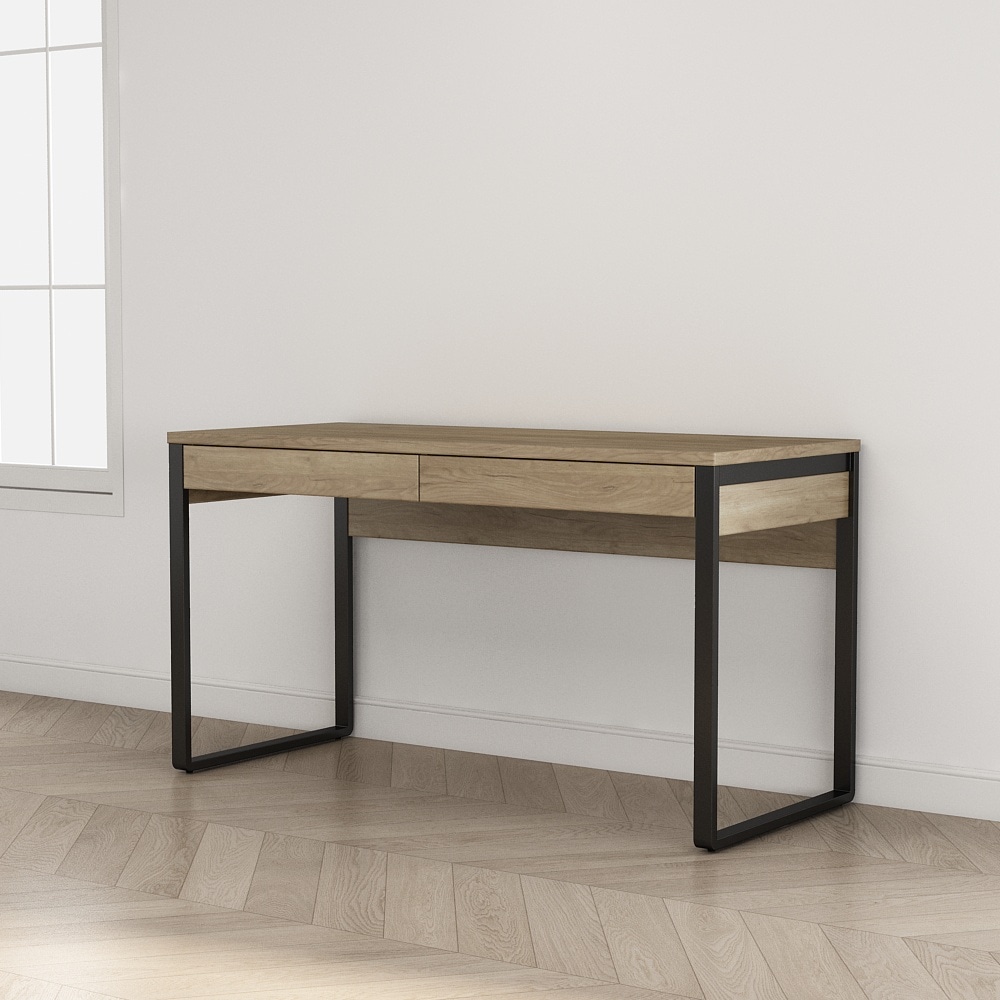 GOODproduct Bureau »Moid, Computertisch im modernen Design,« Breite 120/140/160 cm, mit Metallbeinen & Schublade