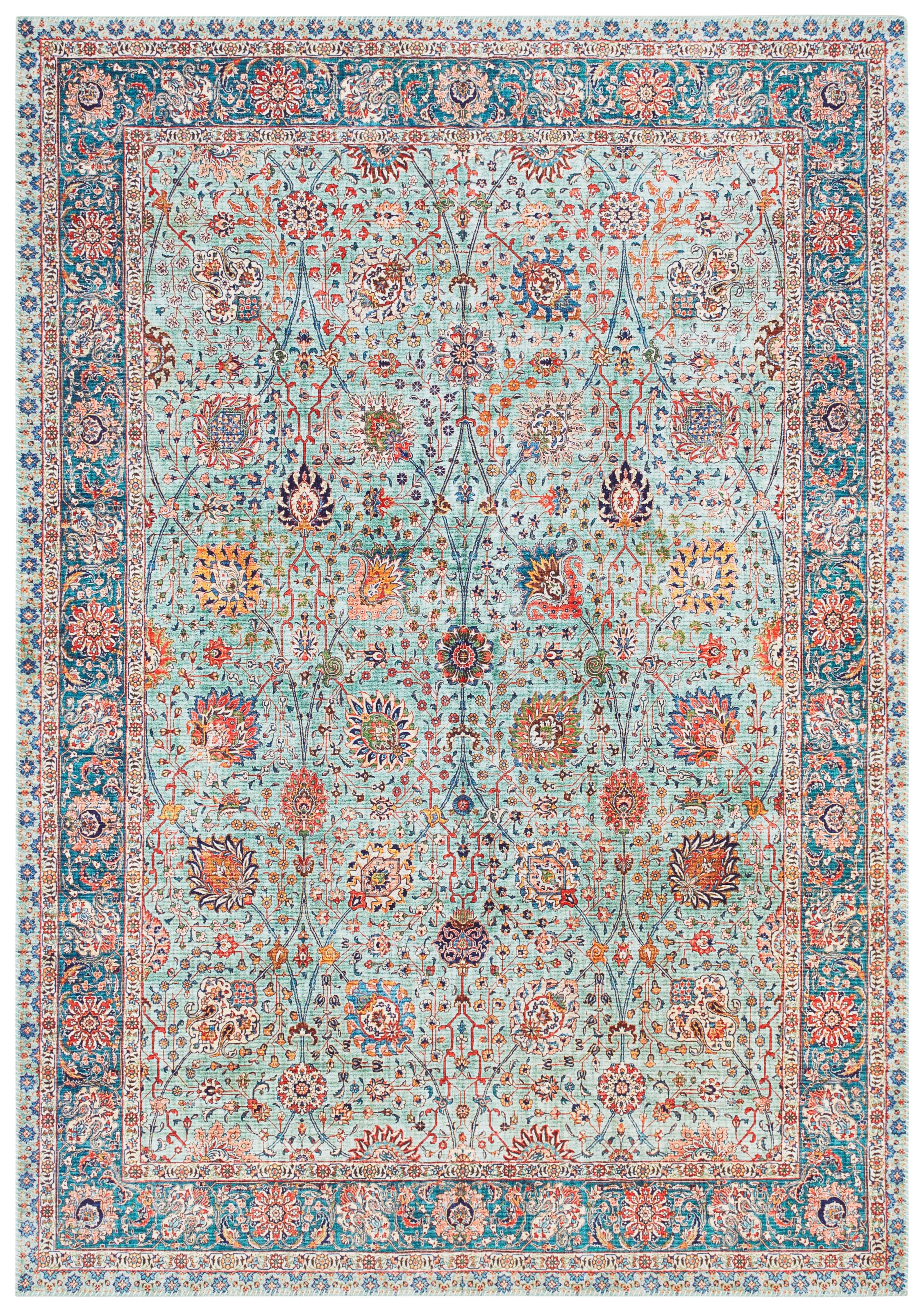 ELLE DECORATION Teppich »Mahal« rechteckig 5 mm Höhe Orientalisch, Kurzflor, Vintage, Wohnzimmer, Schlafzimmer, Läufer